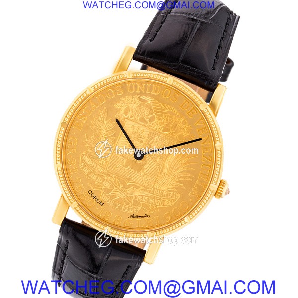 Corum Corum 3003 gold coin Automatic Male 18k yellow gold