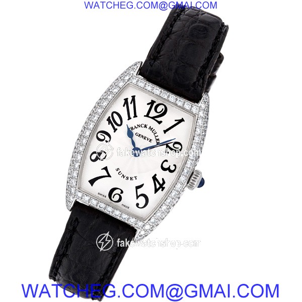 Franck Muller 194 Sun/Moon Quartz Female 18k White Gold