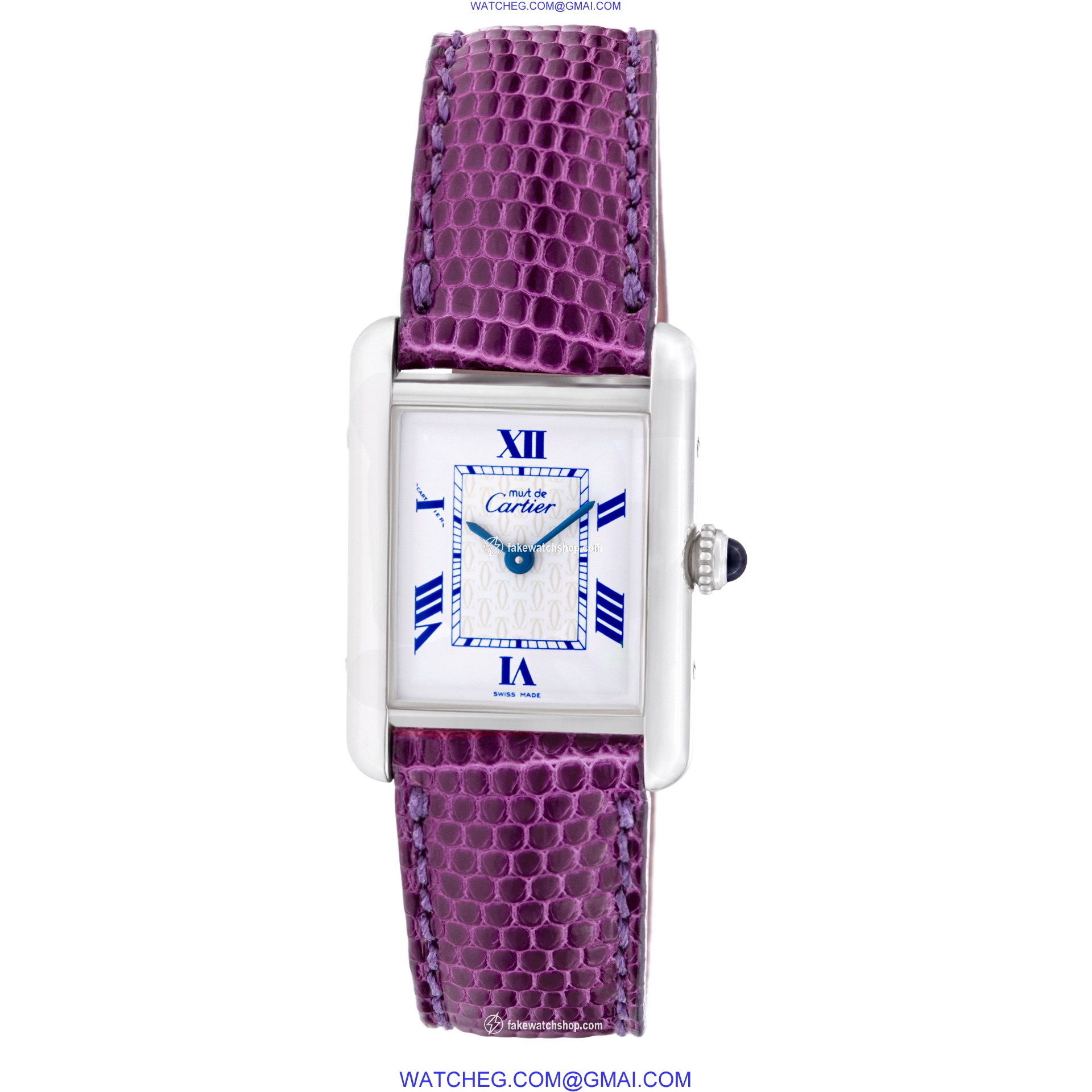 Cartier 2416 Tank Quartz Unisex Sterling Silver