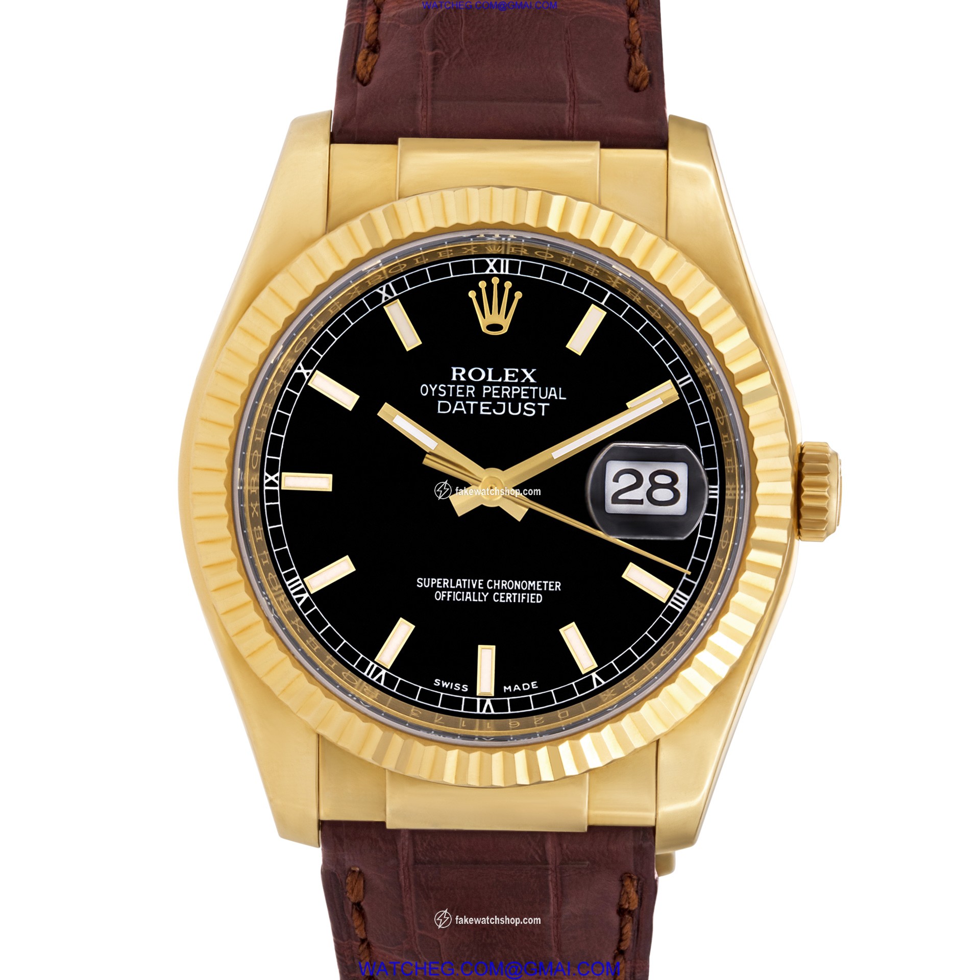 Rolex 116138 Datejust Automatic Male 18k yellow gold