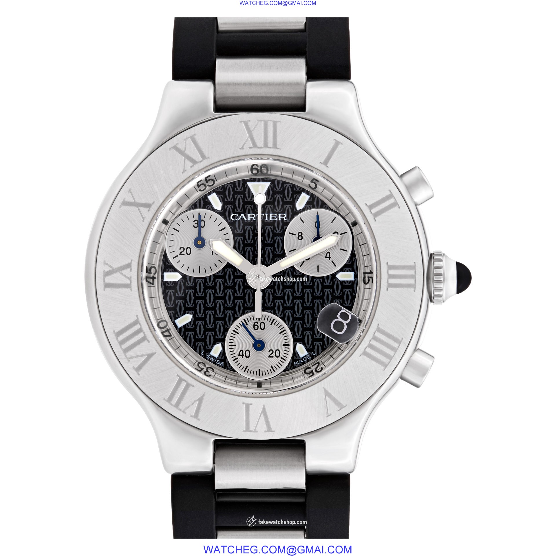 Cartier w510125u2 Chronoscaph 21 Quartz Unisex Stainless Steel