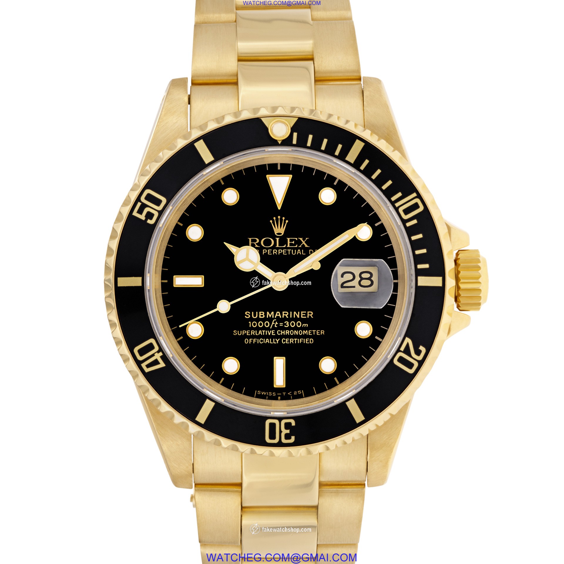 Rolex 16618 Submariner Automatic Male 18k yellow gold