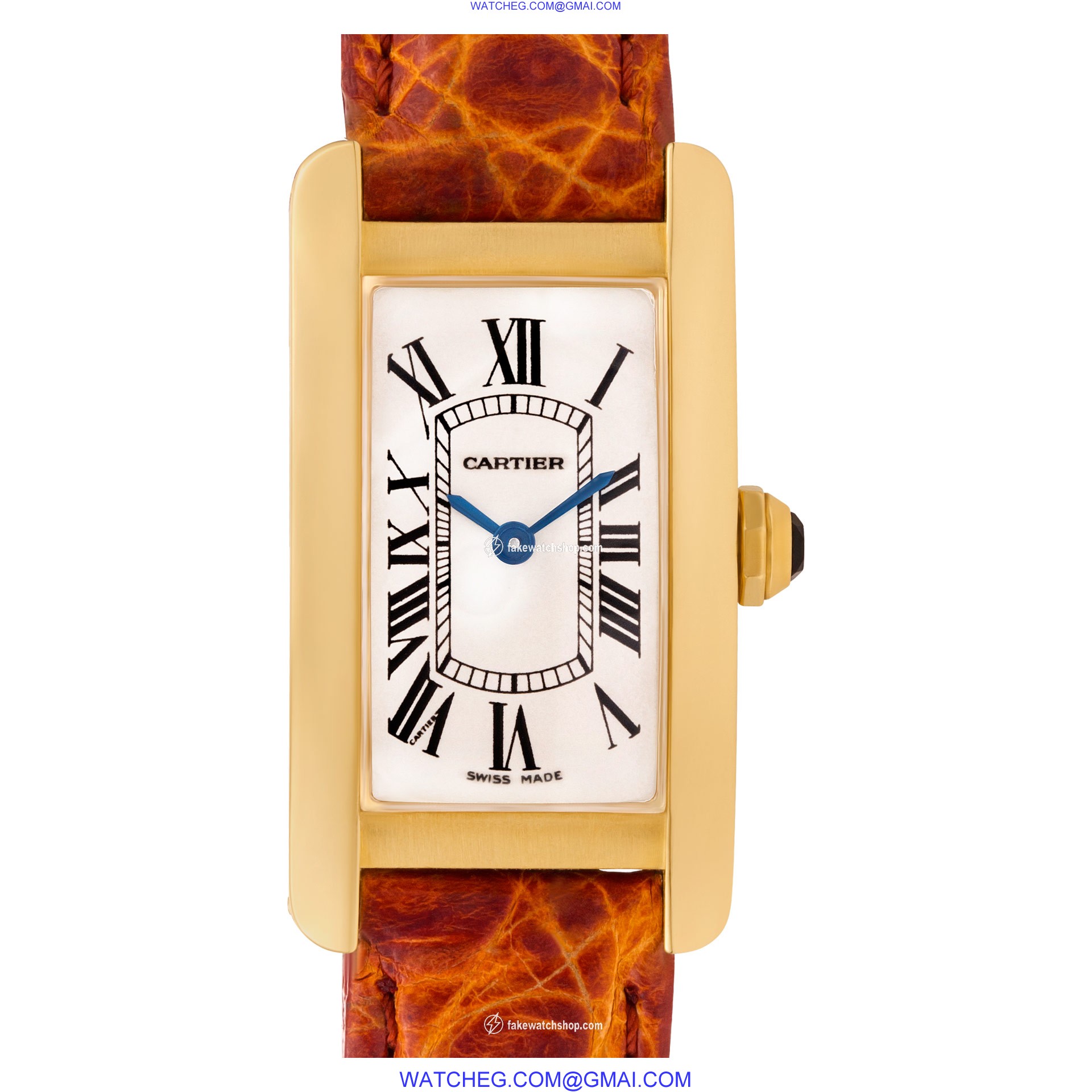 Cartier W2601556 Tank American Quartz Female 18k yellow gold