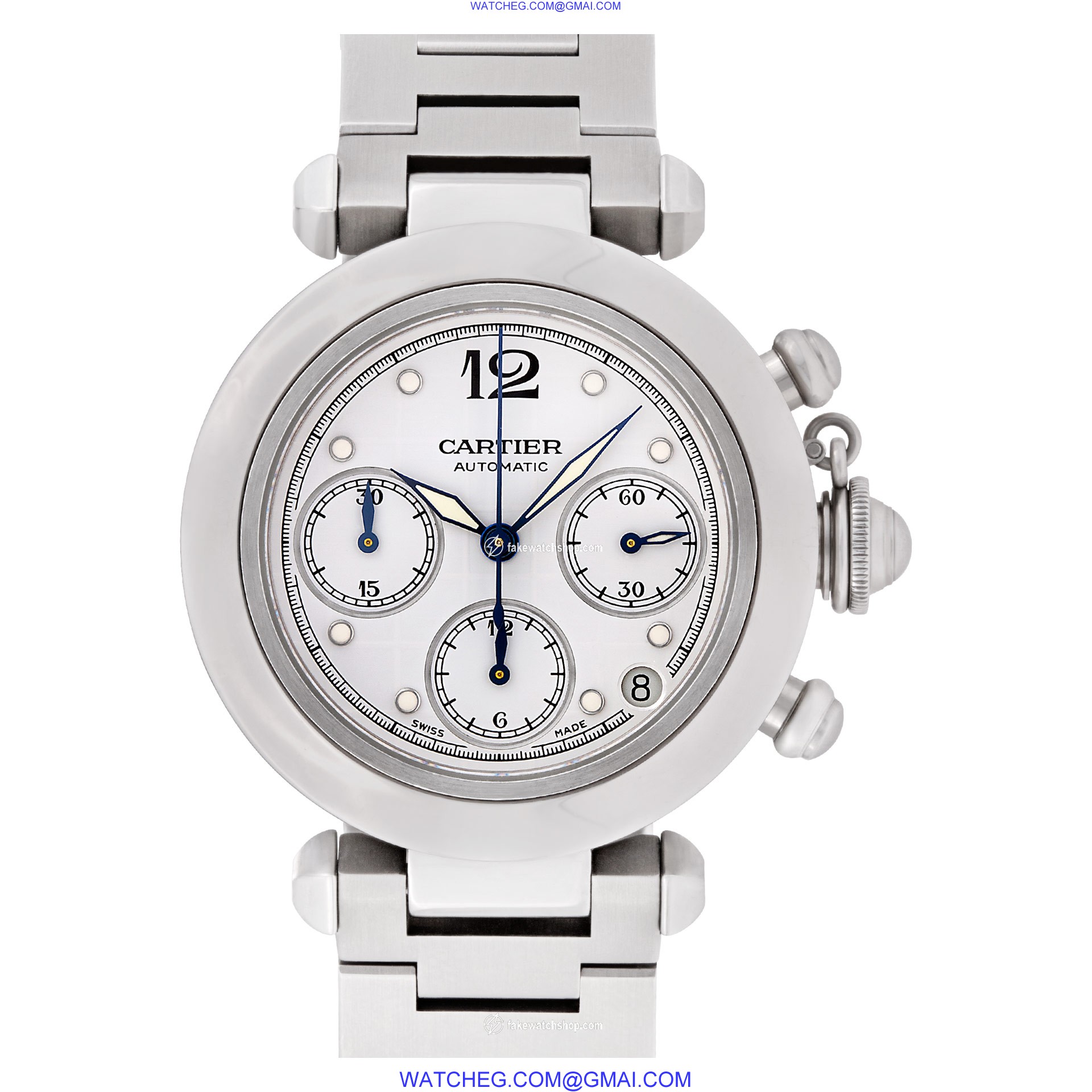 Cartier W31039M7 Pasha Chronograph Automatic Male Stainless Steel