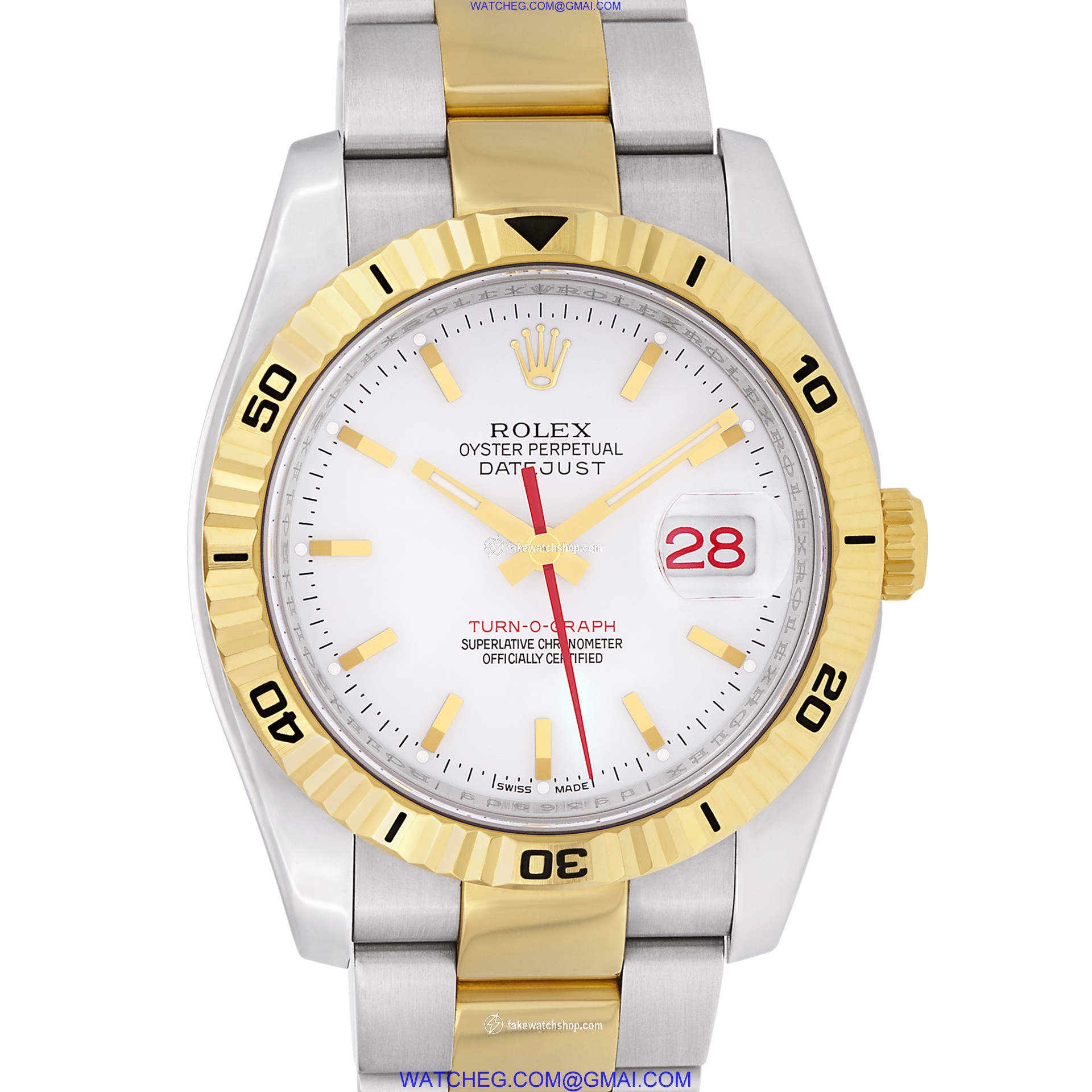 Rolex 116263 Turn-O-Graph Automatic Unisex Stainless Steel