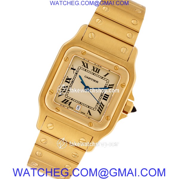 Cartier 887901 Santos Quartz Male 18k yellow gold