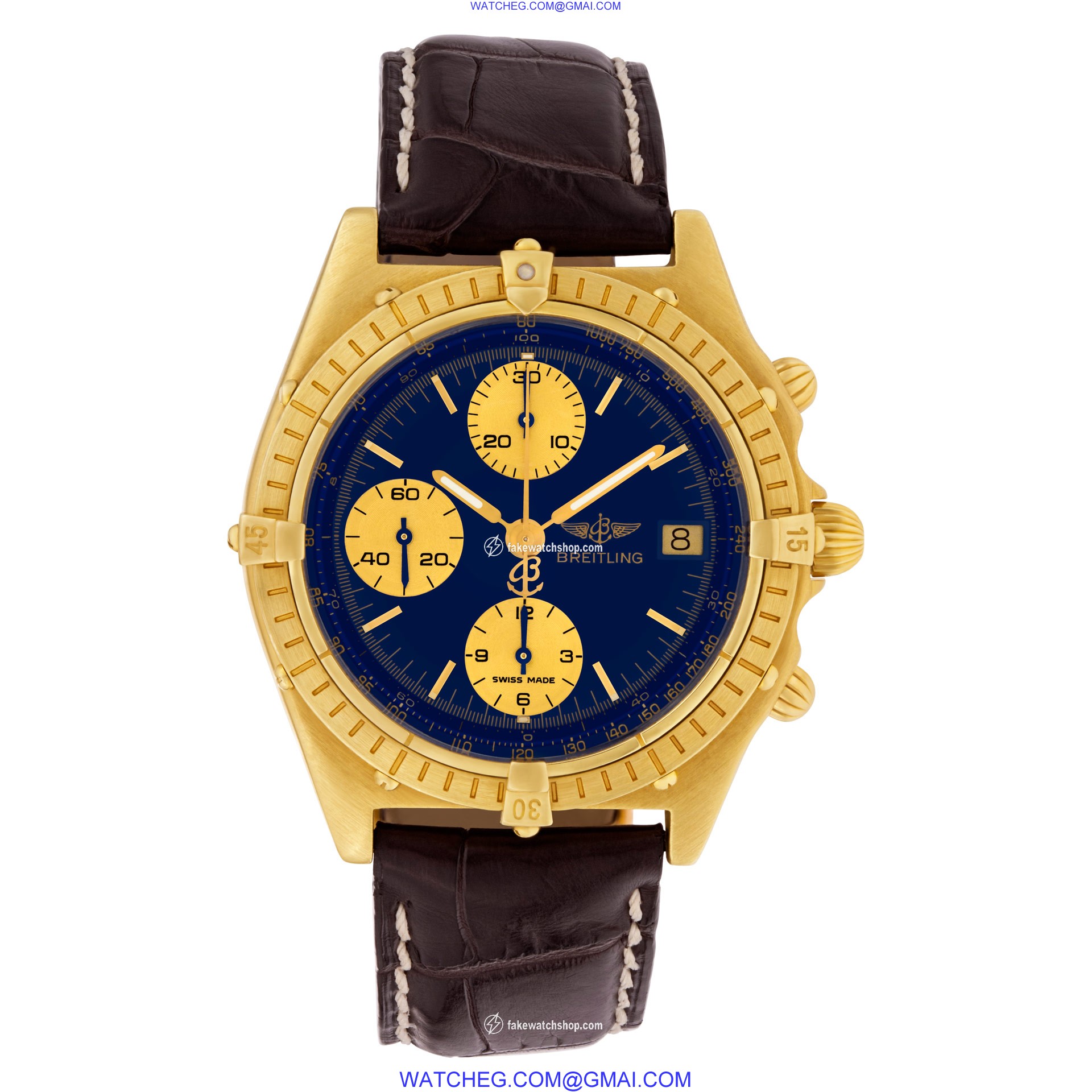 Breitling 1596 Chronomat Automatic Male 18k yellow gold