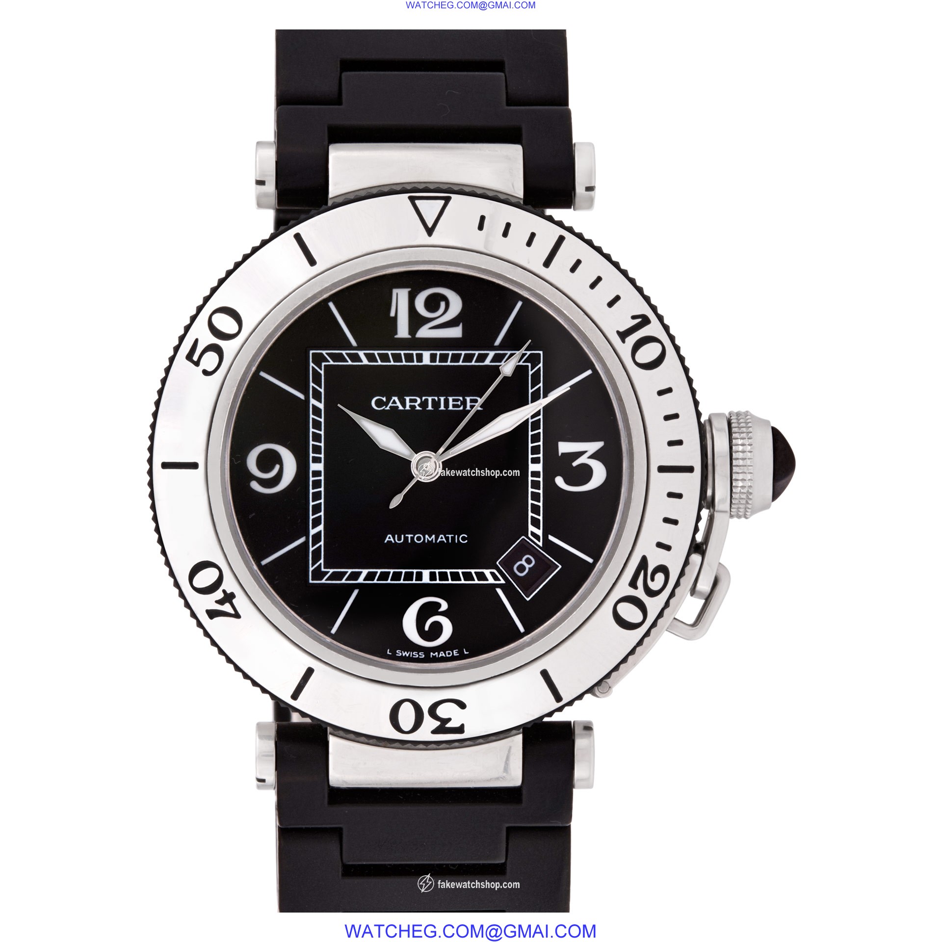 Cartier W31077U2 Pasha Seatimer Automatic Unisex Stainless Steel
