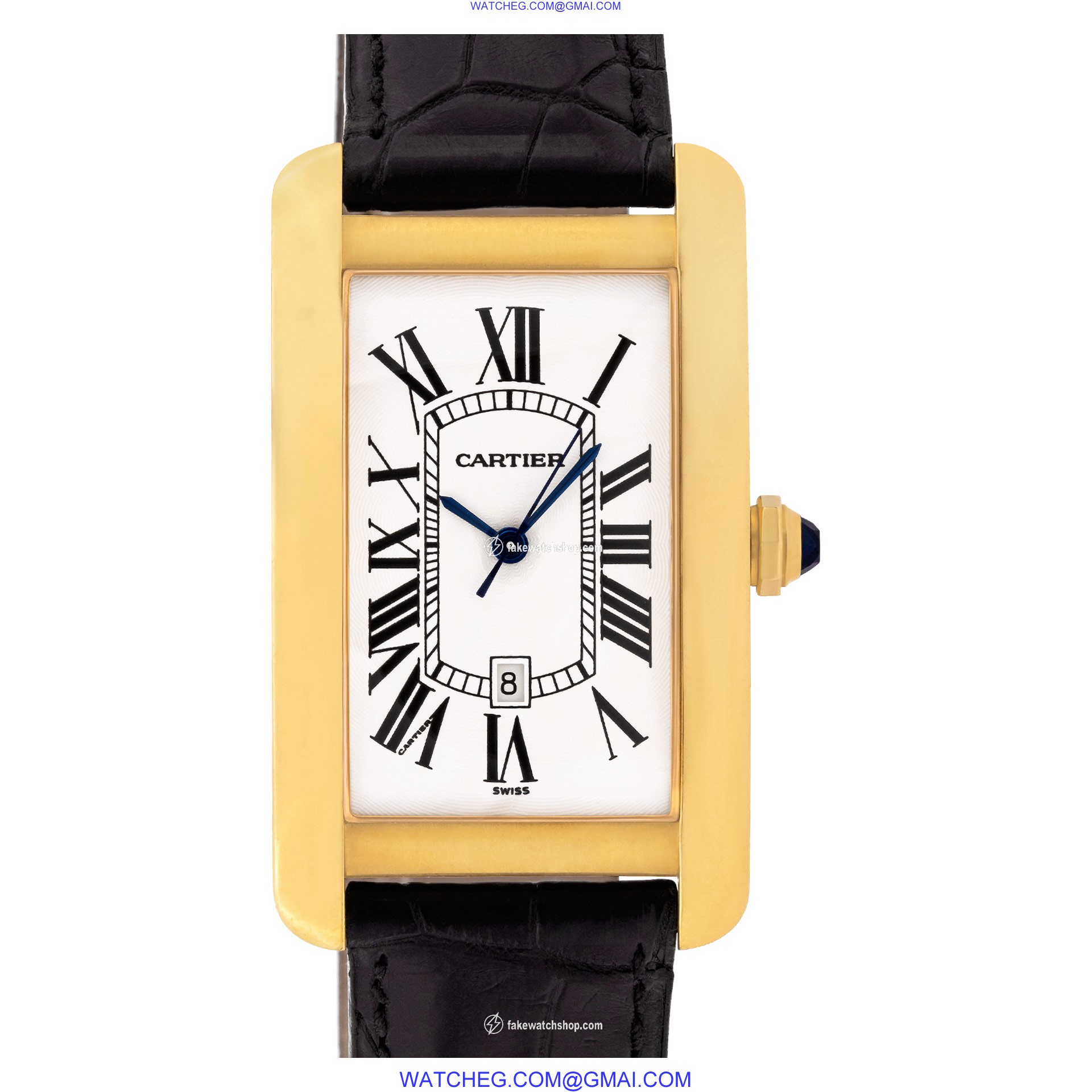 Cartier 1740 Tank Americaine Automatic Unisex 18k yellow gold