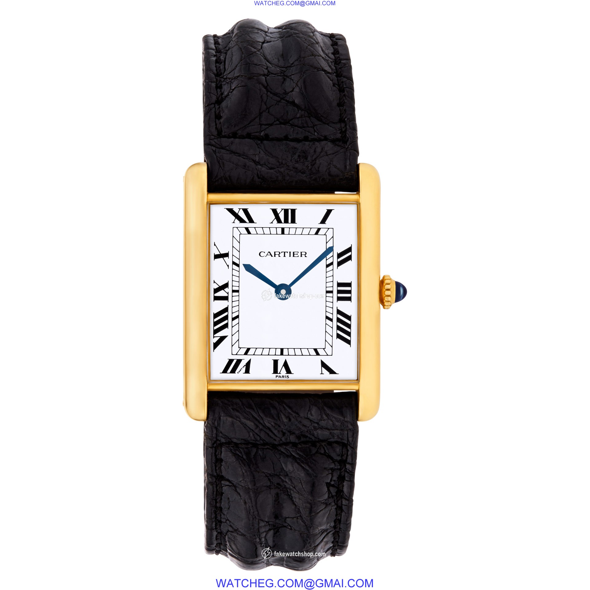 Cartier W5000256 Tank Francaise Automatic Unisex 18k yellow gold