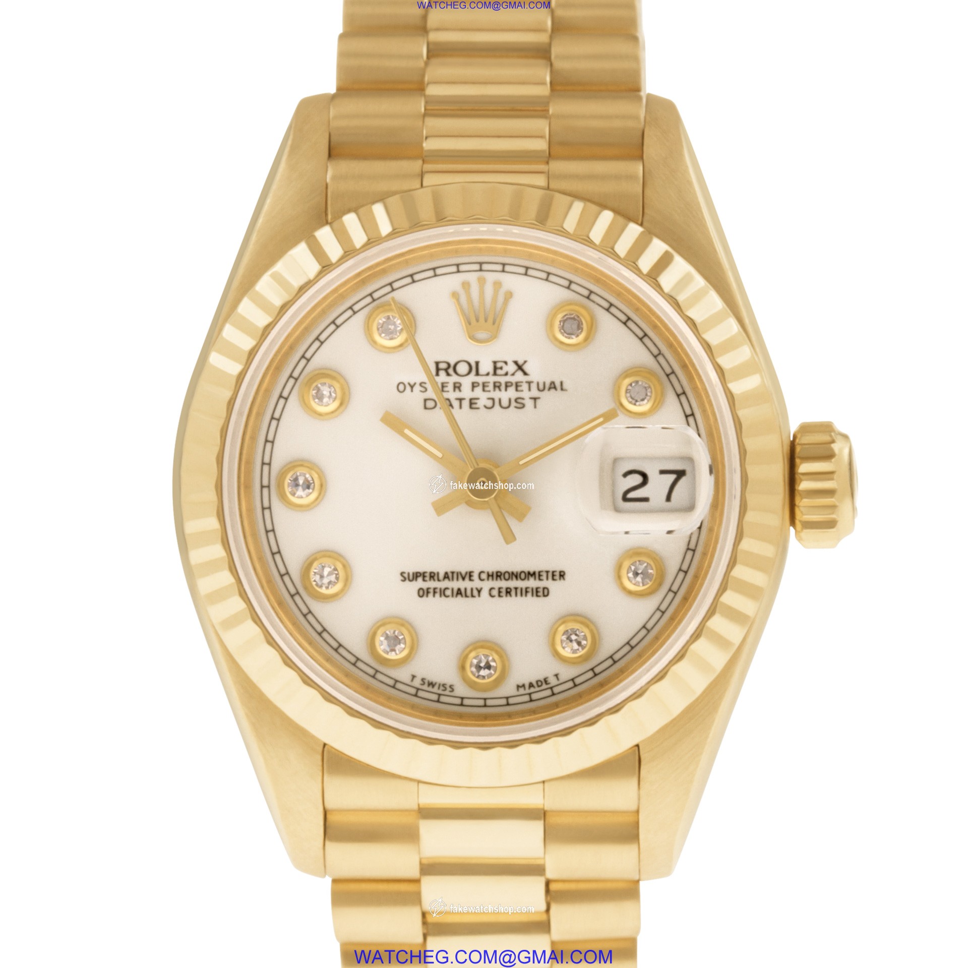 Rolex 69178 Datejust Automatic Female 18k yellow gold