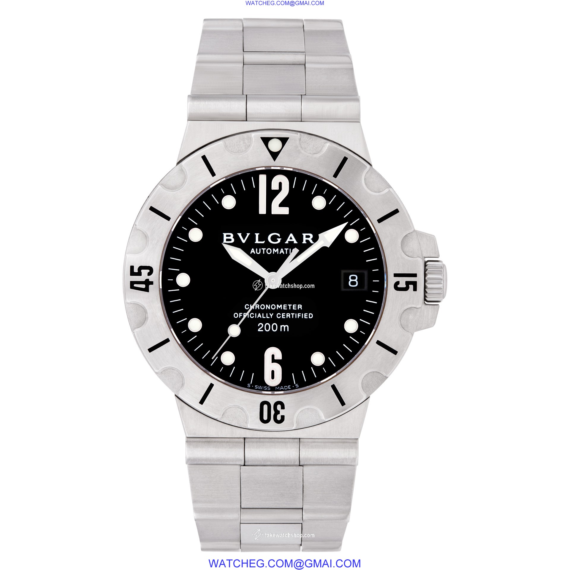 Bvlgari SD 385 Diagono Automatic Unisex Stainless Steel