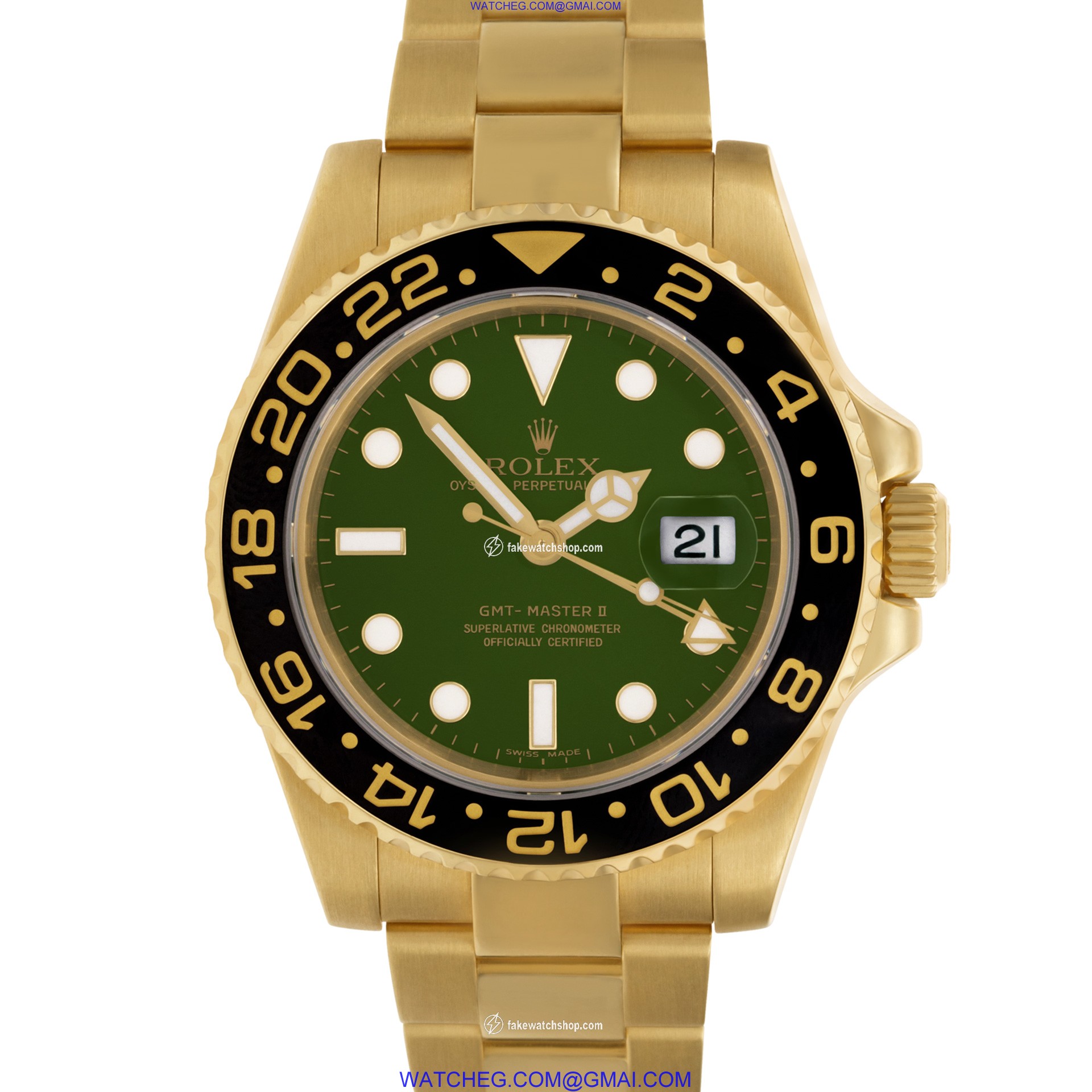 Rolex 116718 GMT-Master II Automatic Male 18k yellow gold