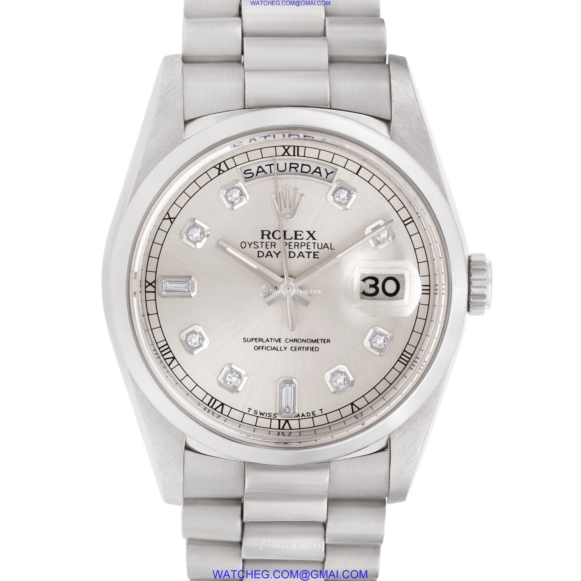 Rolex 18239 Day-Date Automatic Male 18k White Gold