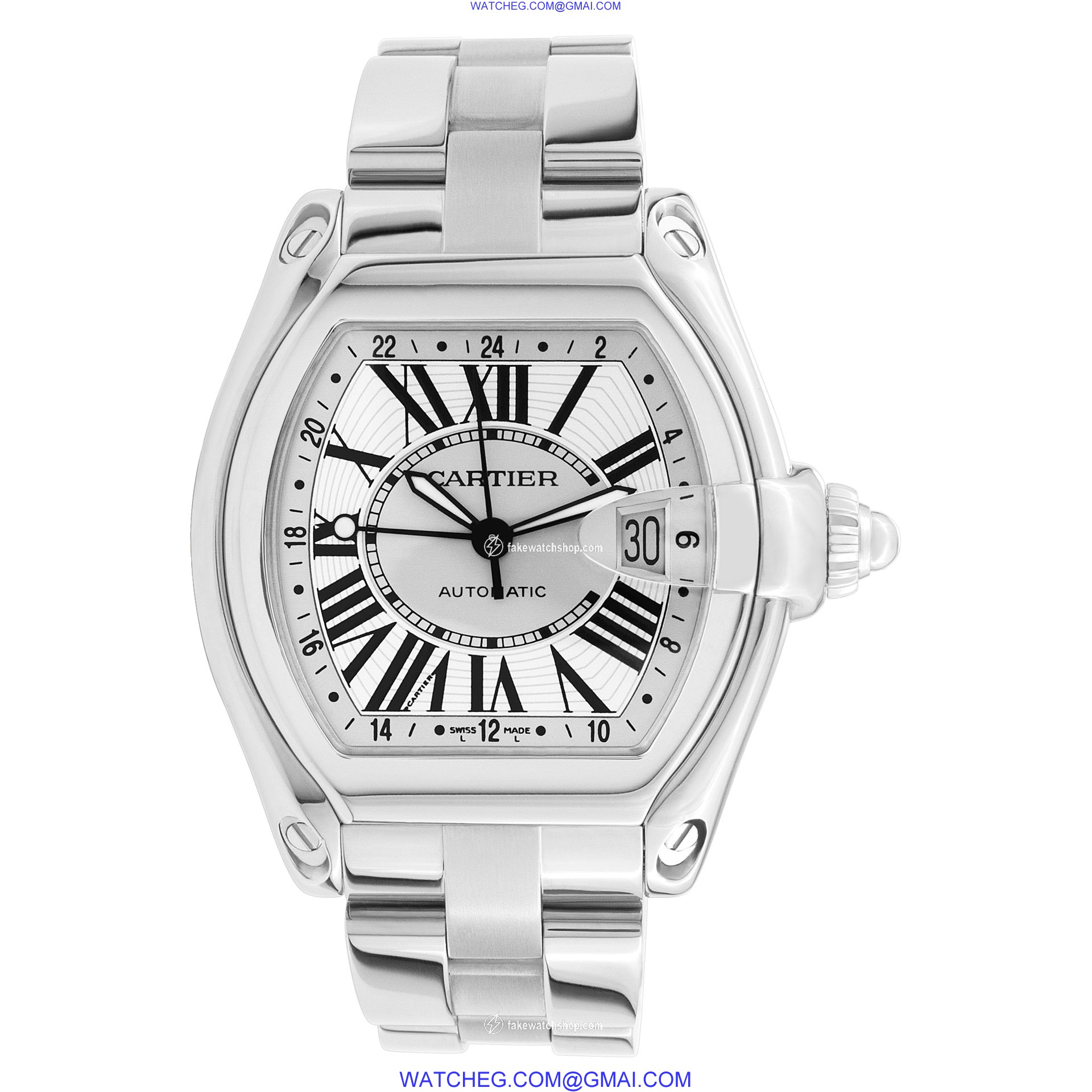 Cartier W62032X6 Roadster Automatic Male Stainless Steel