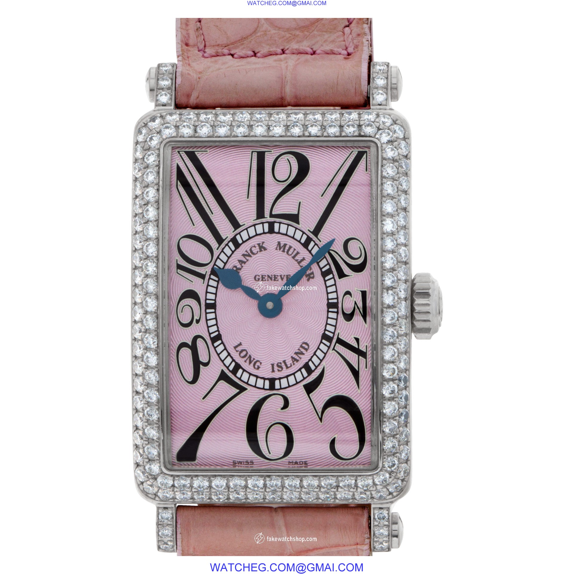 Franck Muller 902 QZ D Long Island Quartz Female 18k White Gold
