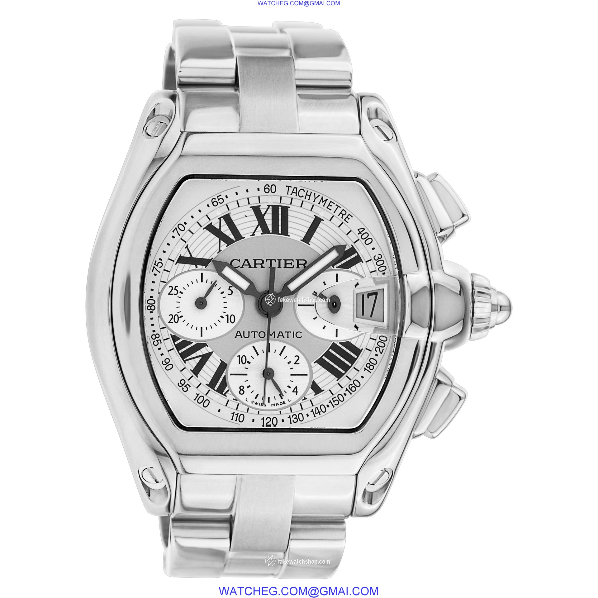Cartier W62019X6 Roadster Automatic Male Stainless Steel
