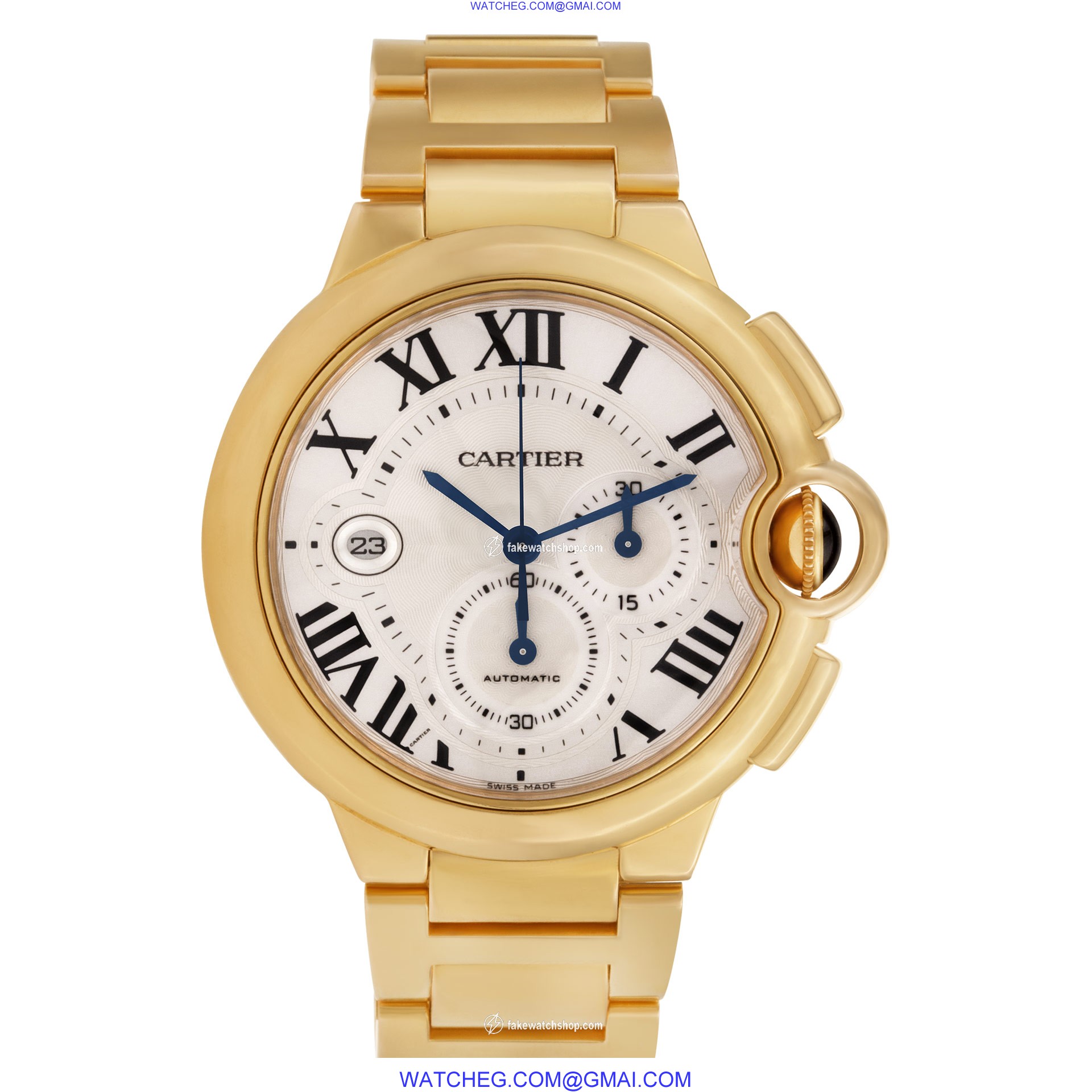 Cartier W6920010 Ballon Bleu Automatic Male 18k Pink Gold