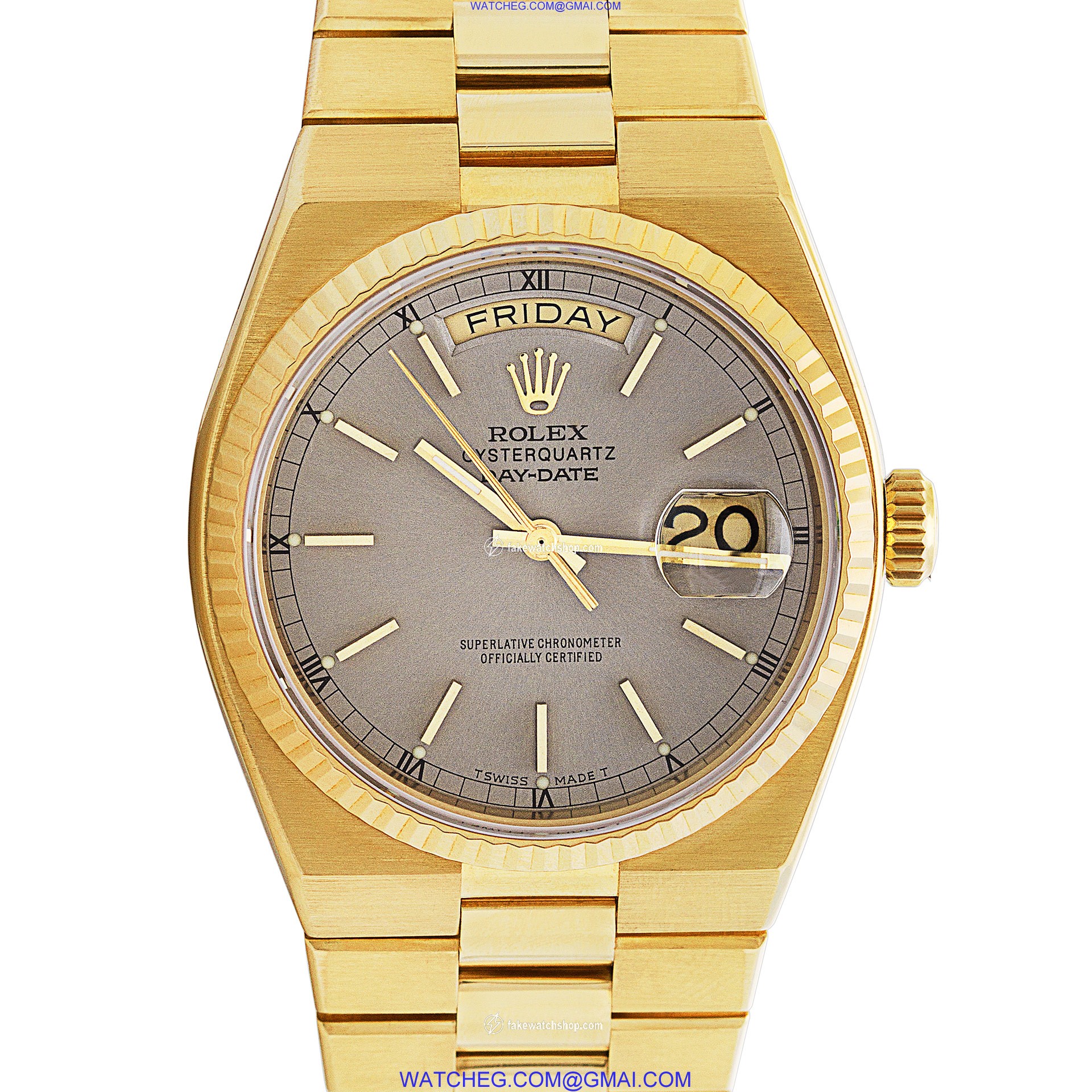 Rolex 19018 Day-Date Quartz Male 18k yellow gold