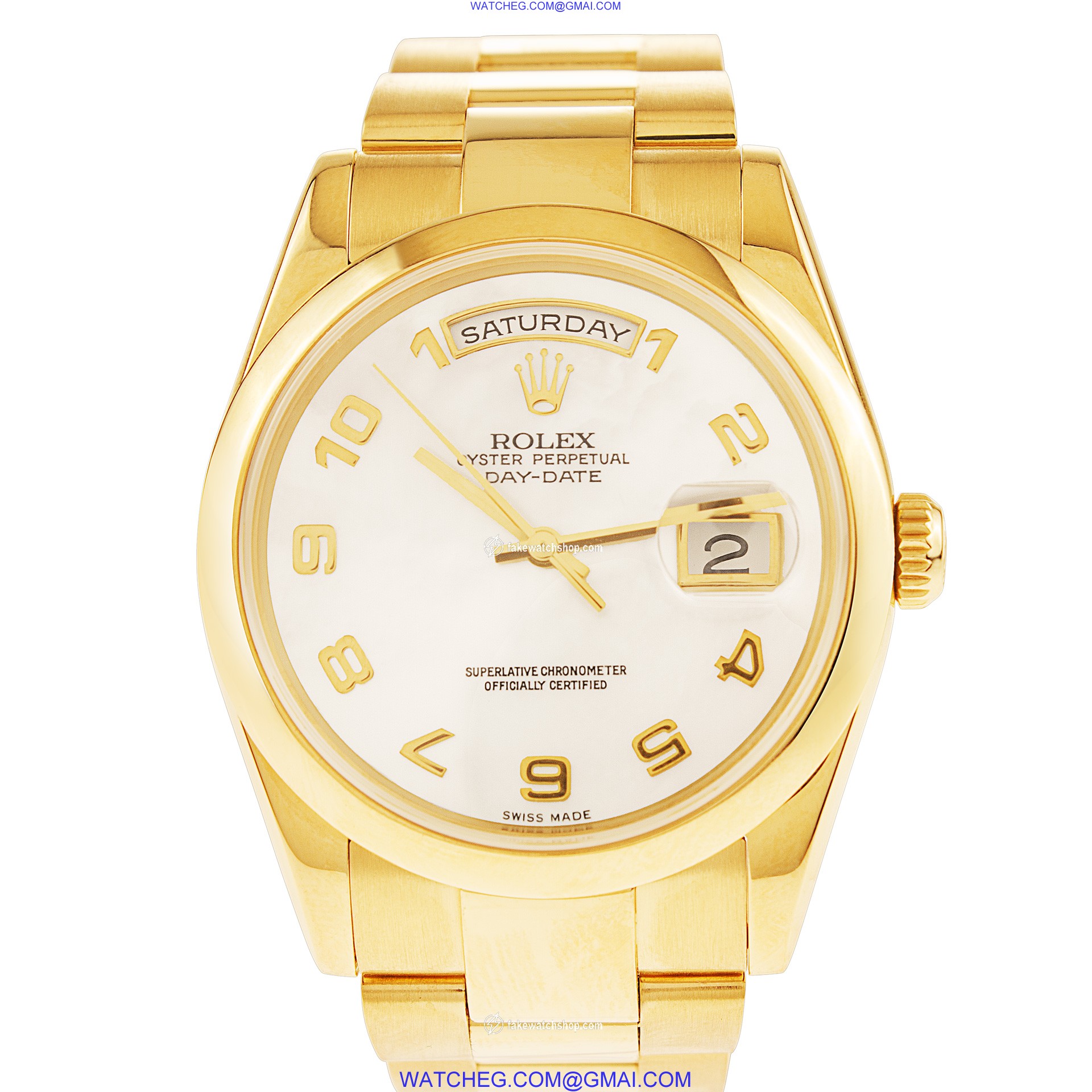 Rolex 118208 Day-Date Automatic Male 18k yellow gold