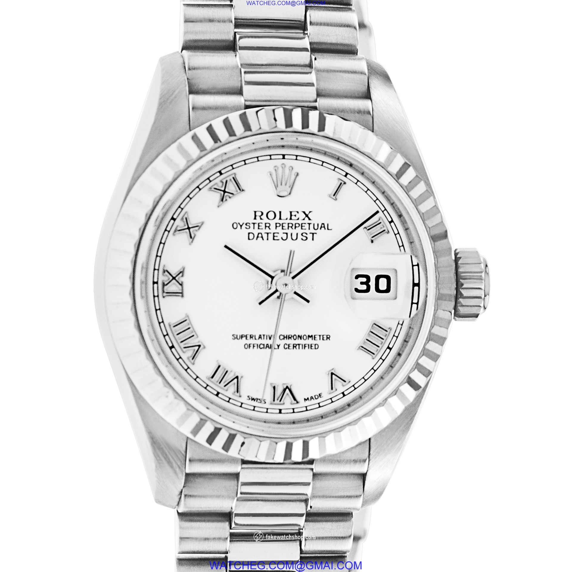 Rolex R791799 Datejust Automatic Female 18k White Gold