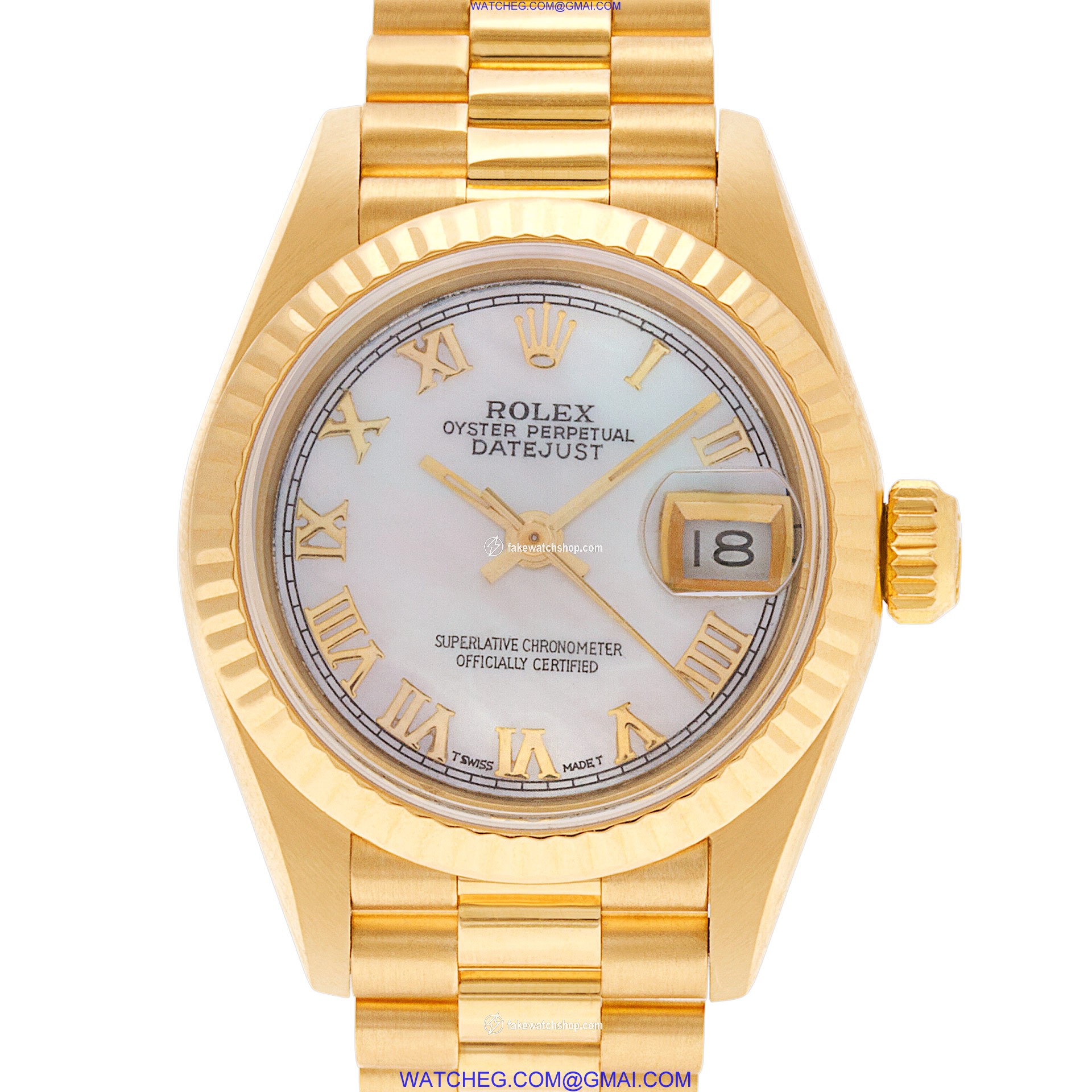 Rolex 69178 Datejust Automatic Female 18k yellow gold