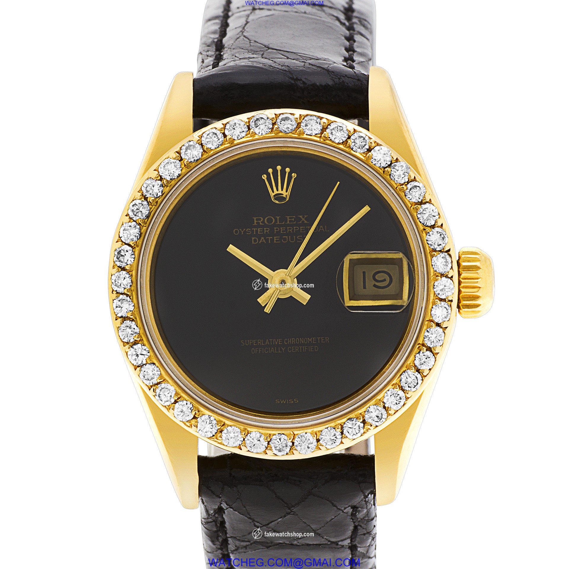 Rolex 69178 Datejust Automatic Female 18k Yellow Gold