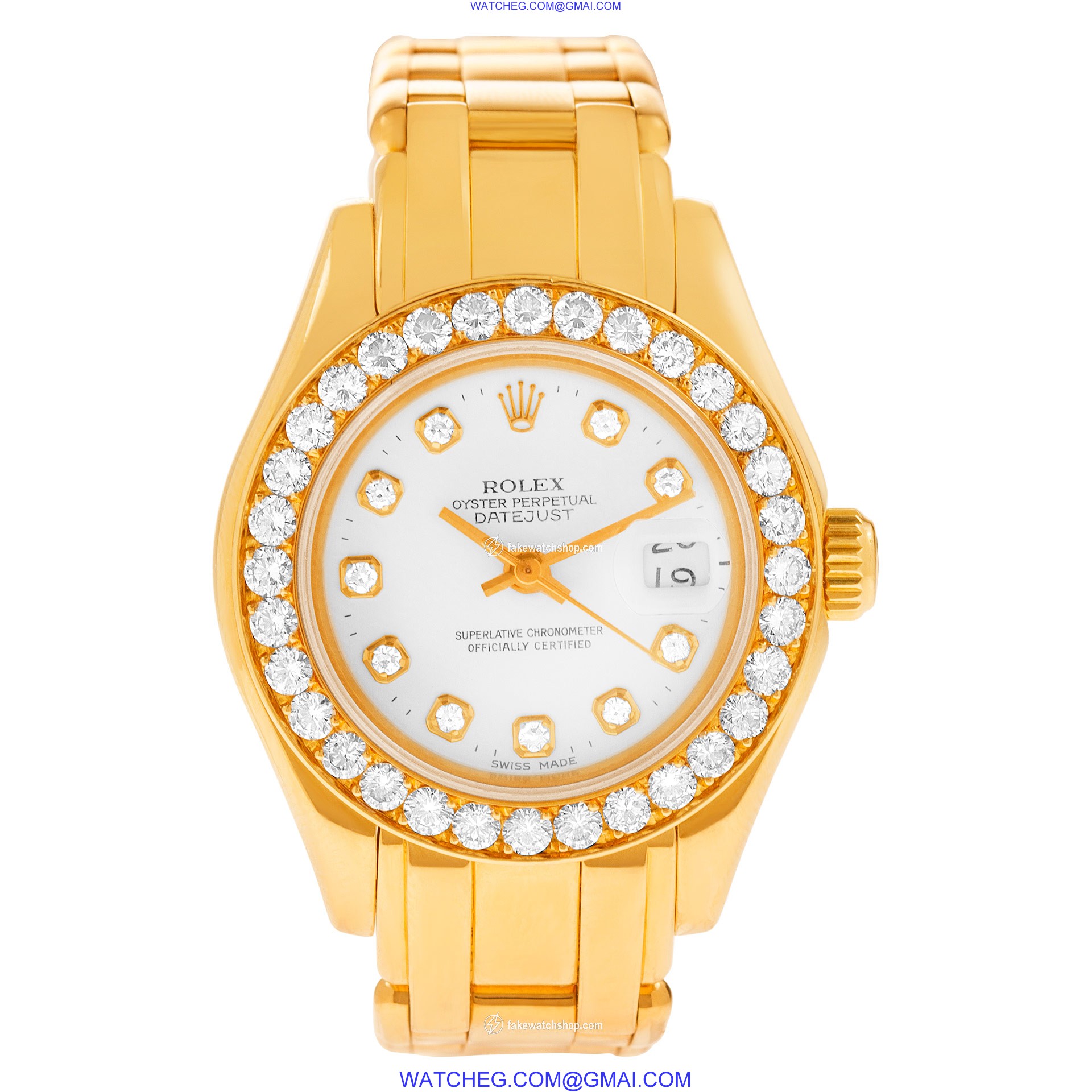 Rolex 69298 Pearlmaster Automatic Female 18k yellow gold