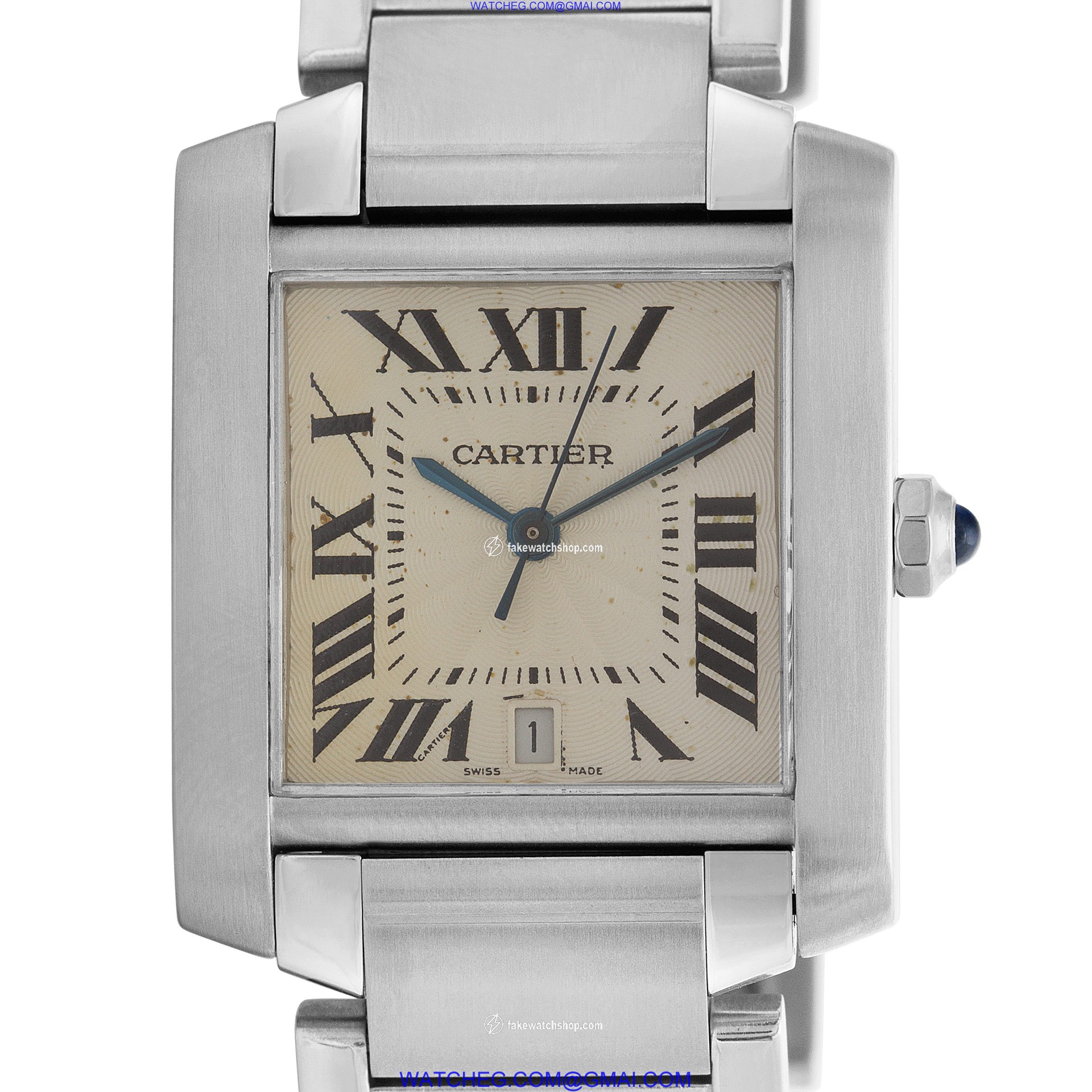 Cartier W51002q3 Tank Francaise Automatic Male Stainless Steel