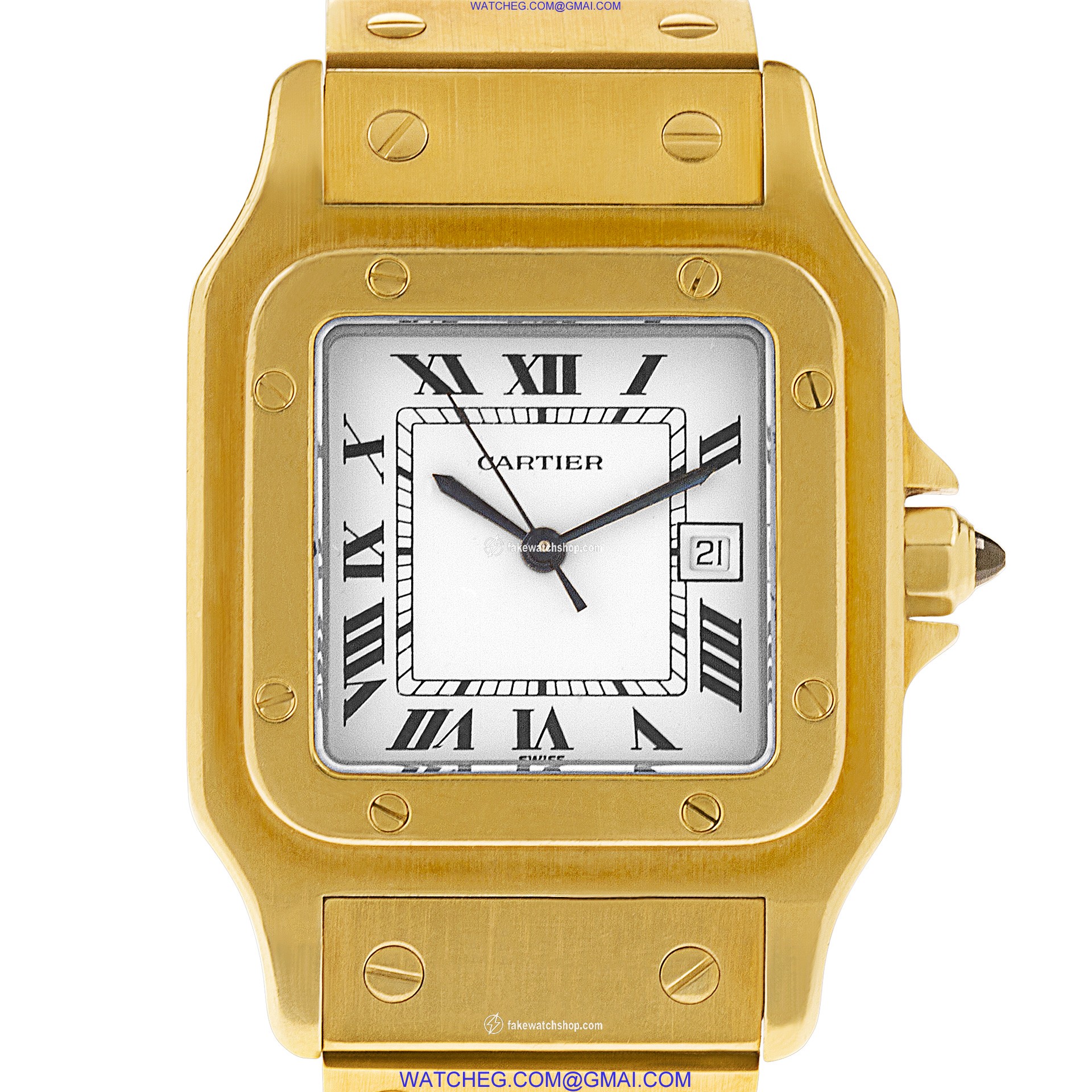 Cartier 99696 Santos Automatic Unisex 18k yellow gold