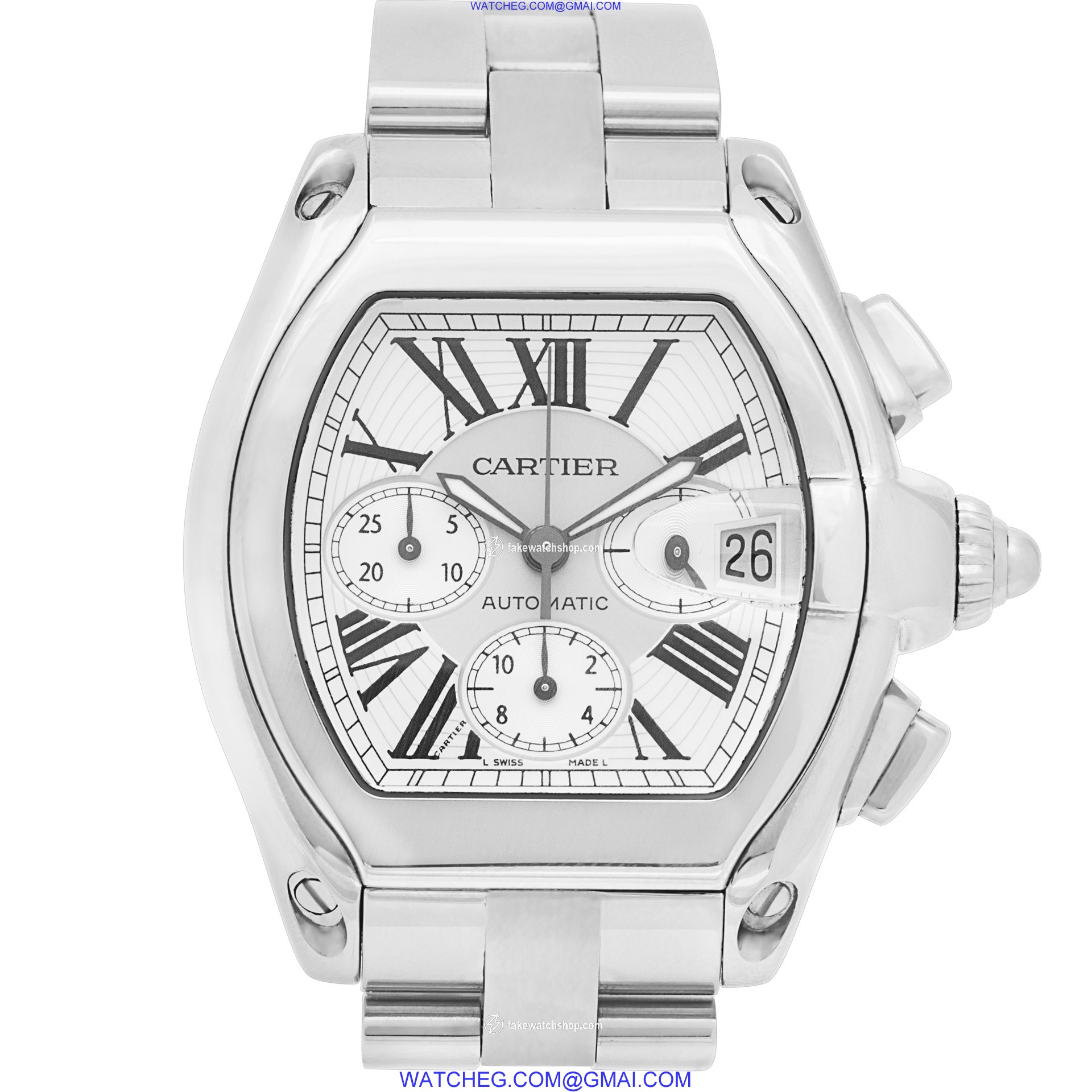 Cartier W62019X6 Roadster Automatic Male Stainless Steel