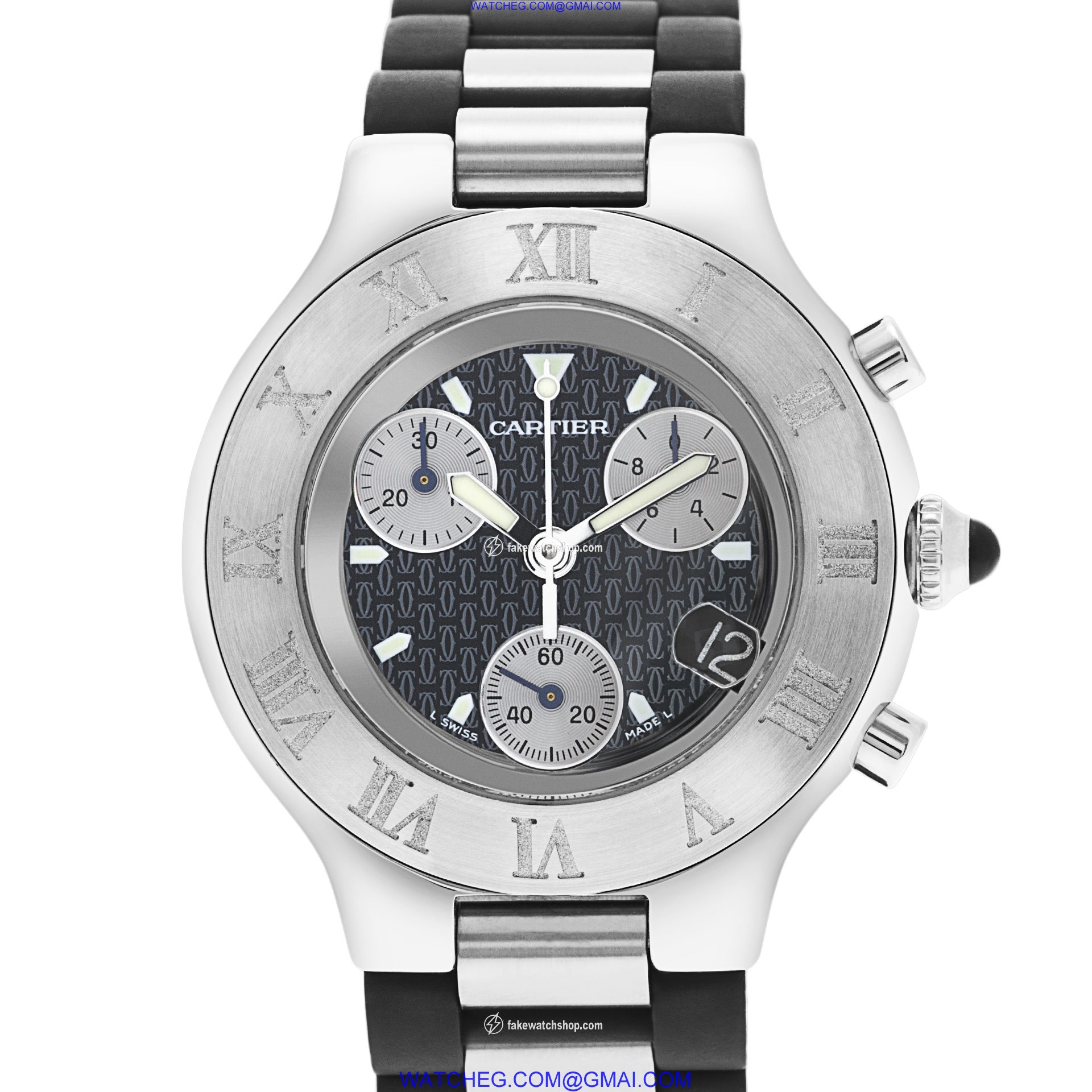 Cartier w510125u2 Chronoscaph 21 Quartz Unisex Stainless Steel