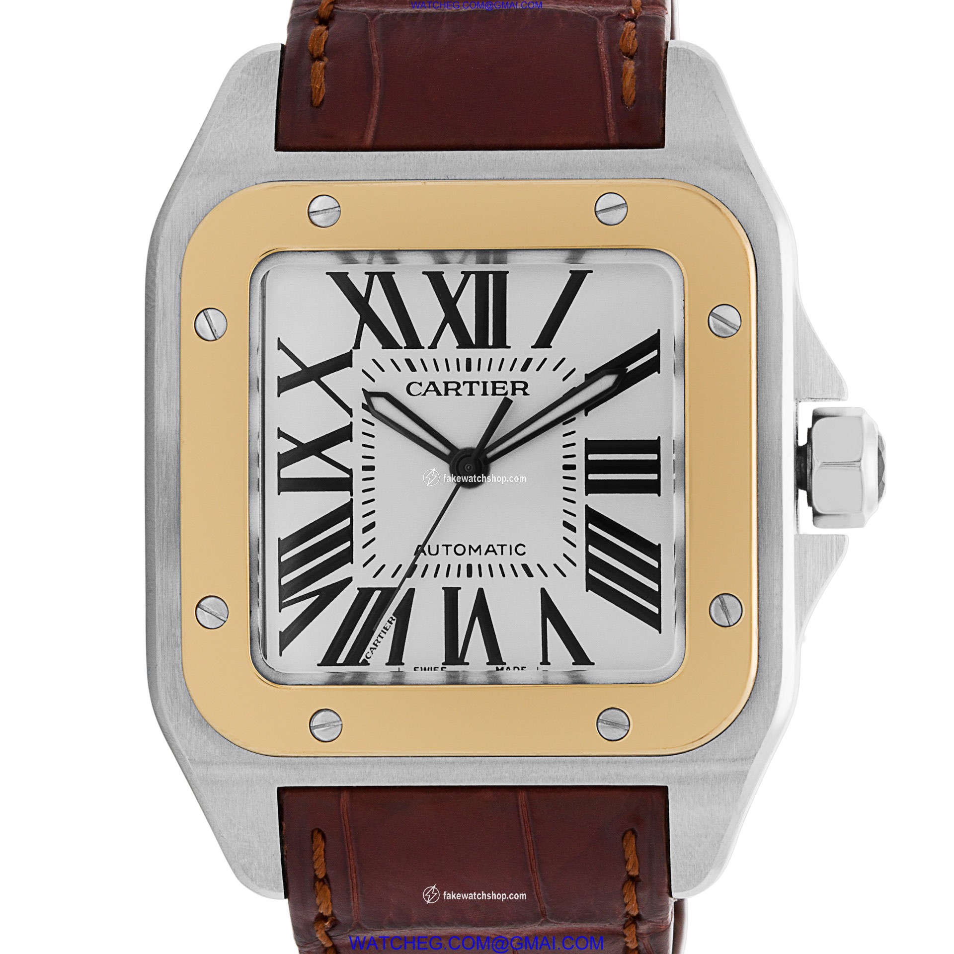 Cartier W20072X7 Santos 100 Automatic Male Stainless Steel