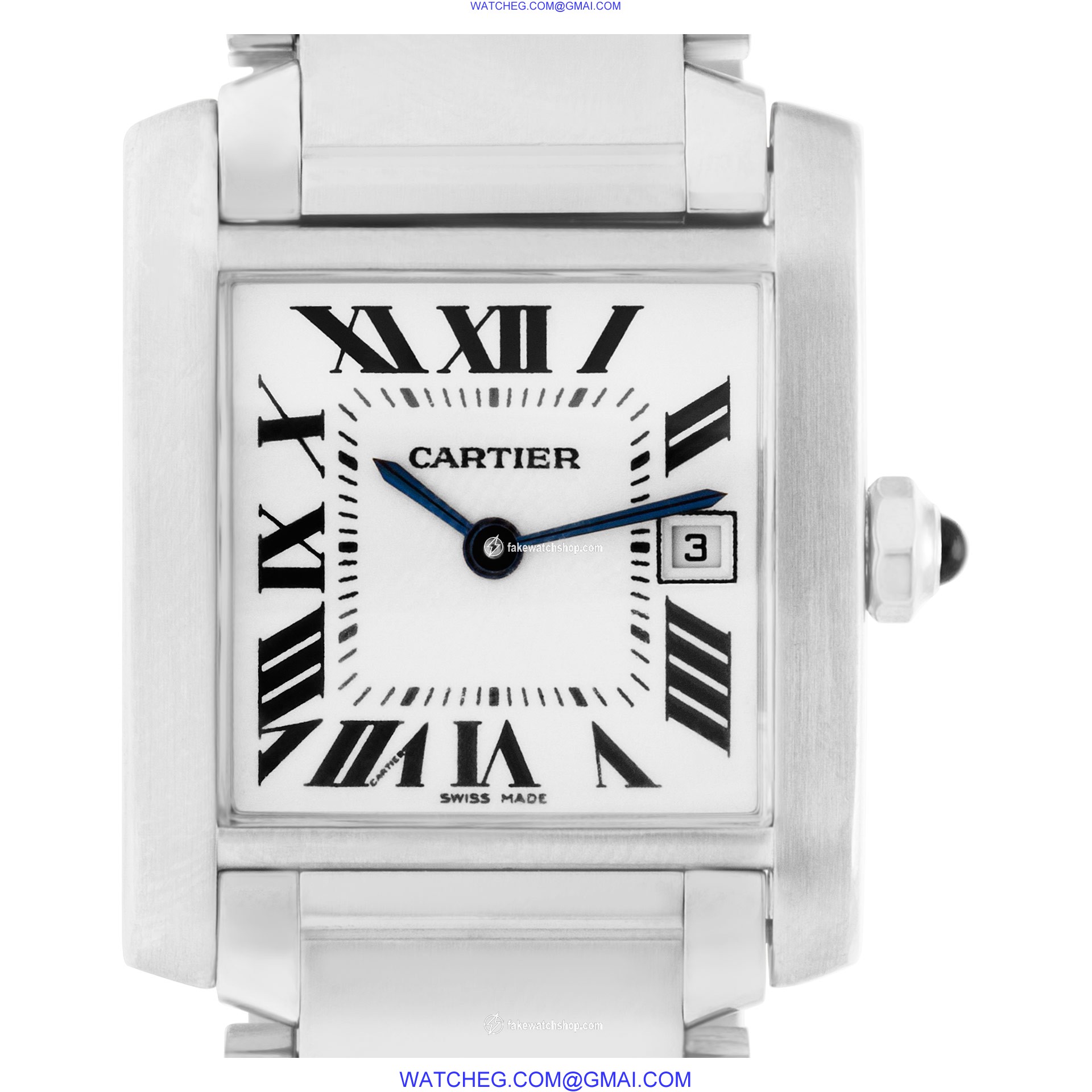 Cartier W51011Q3 Tank Francaise Quartz Unisex Stainless Steel