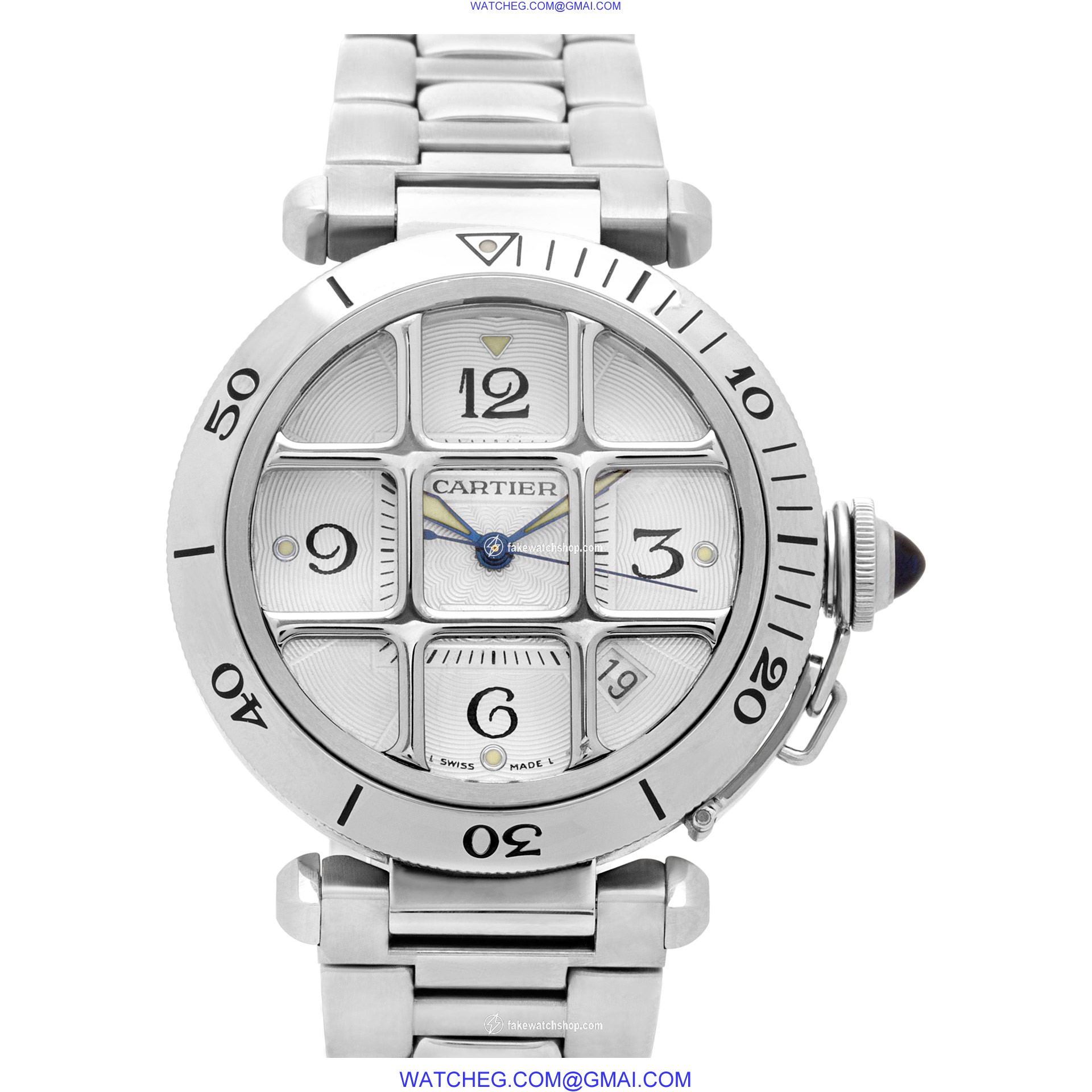 Cartier W31040H3 Pasha Automatic Unisex Stainless Steel