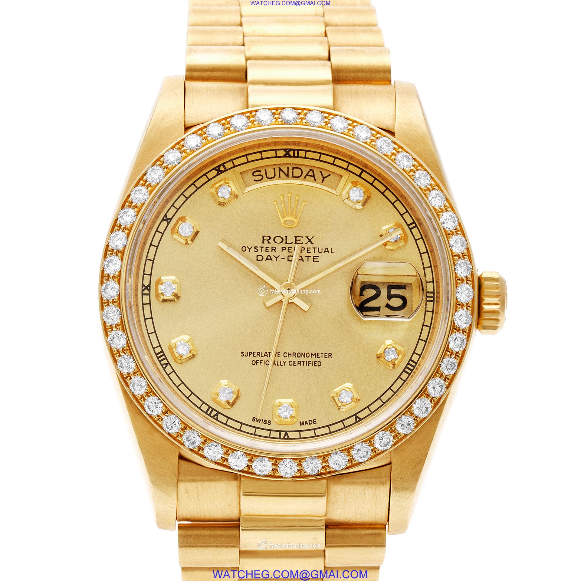 Rolex 18038 Day-Date Automatic Male 18k yellow gold