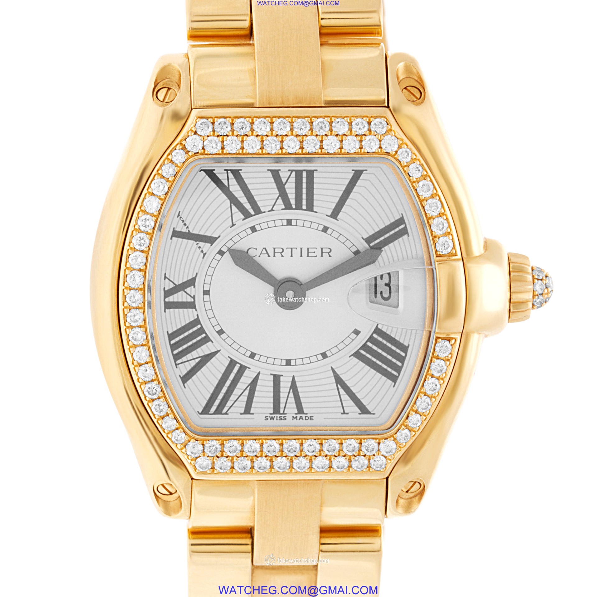 Cartier WE5001X1 Roadster Quartz Female 18k yellow gold