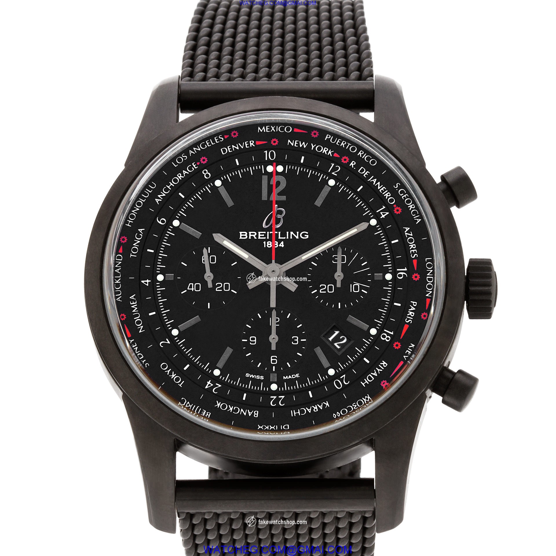 Breitling mb0510 Transocean Automatic Male Black PVD
