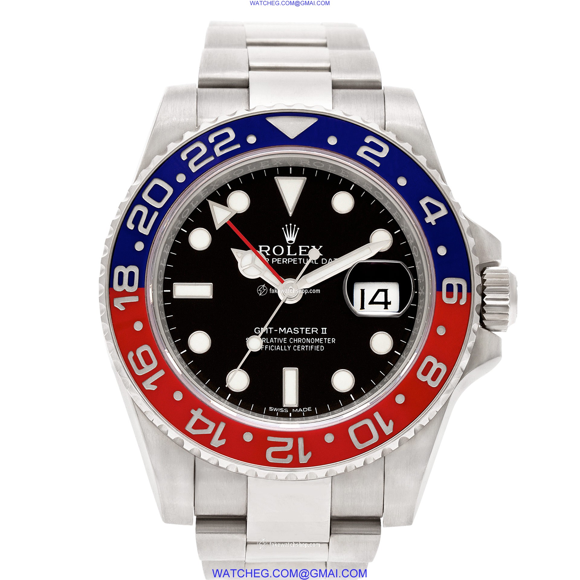 Rolex 116719 GMT-Master II Automatic Male 18k White Gold