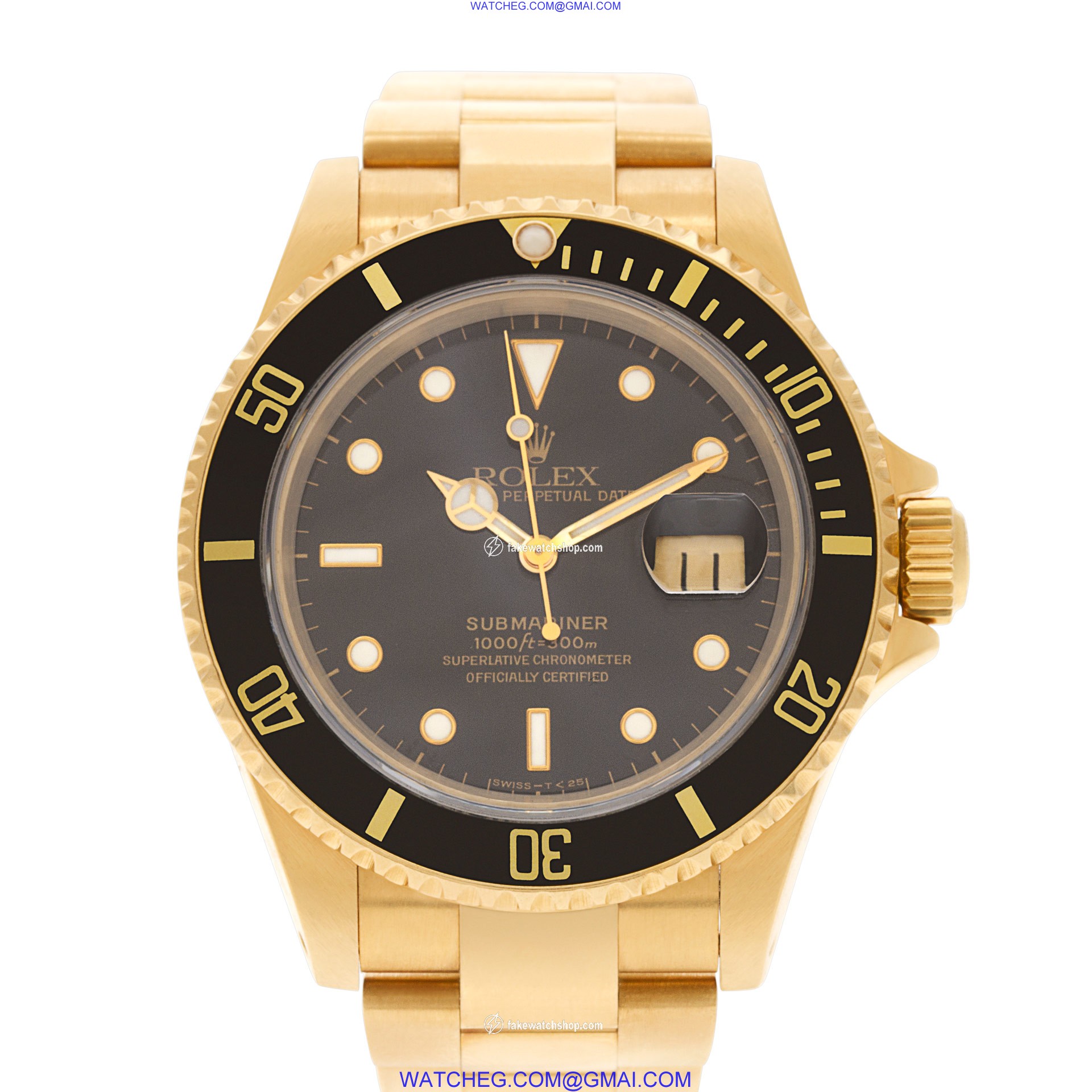 Rolex 16618 Submariner Automatic Male 18k yellow gold