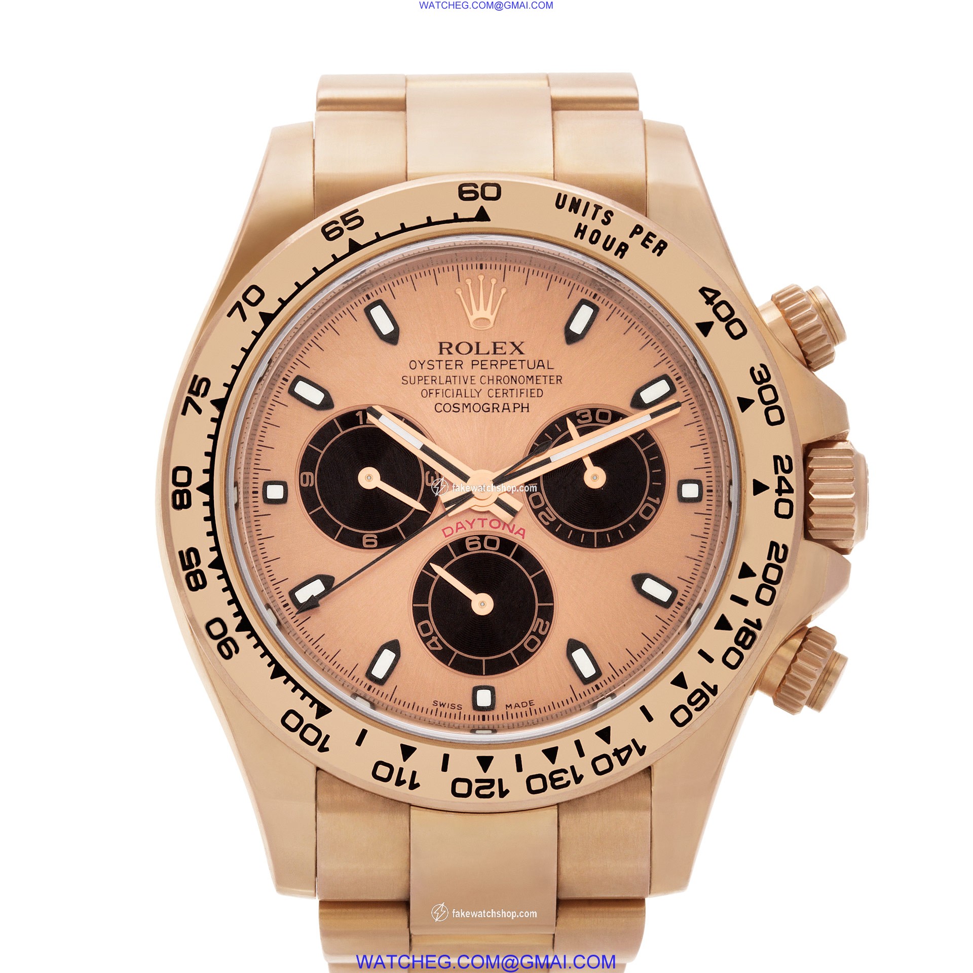 Rolex 116505 Daytona Automatic Unisex 18k Pink Gold