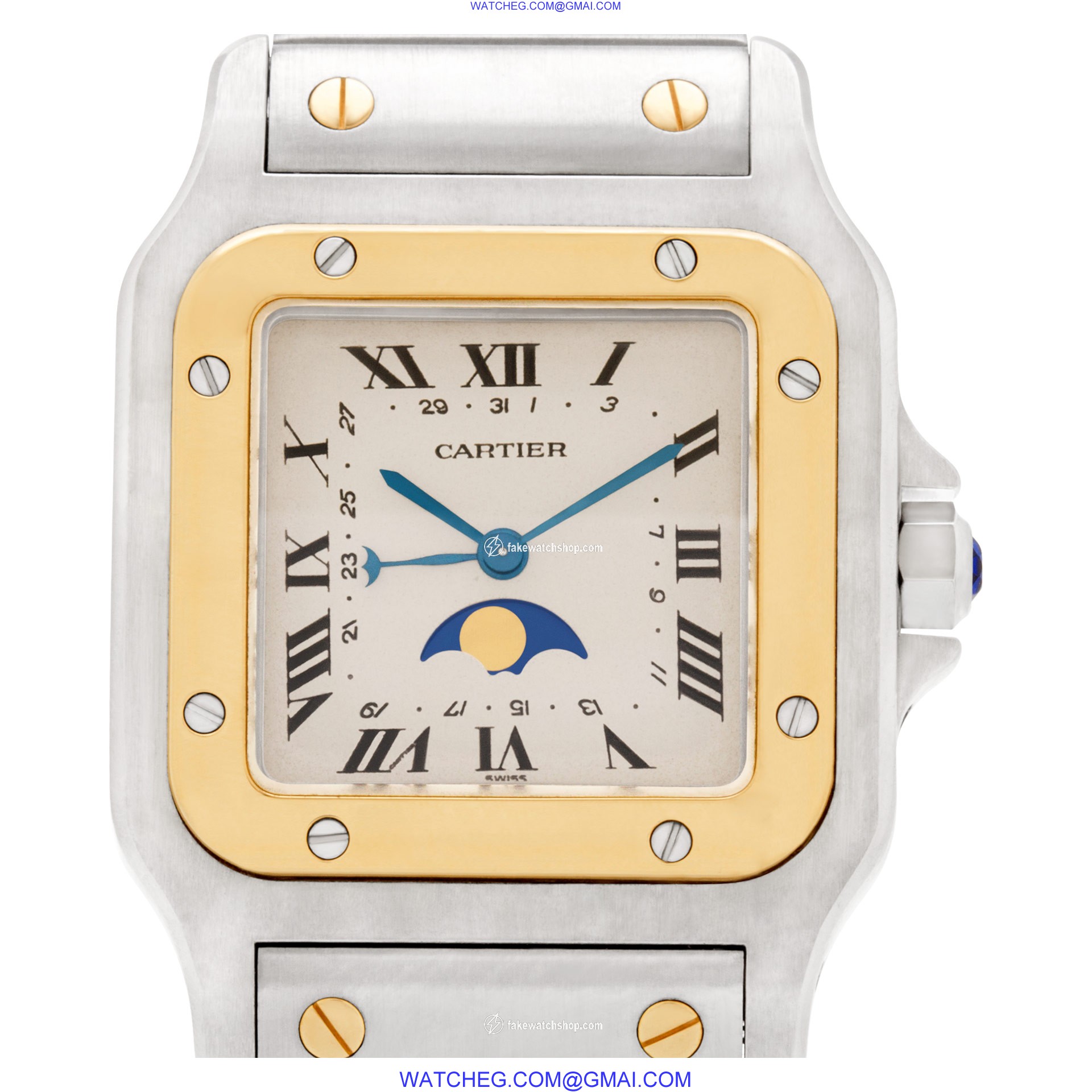 Cartier 119901 Santos Quartz Male Stainless Steel