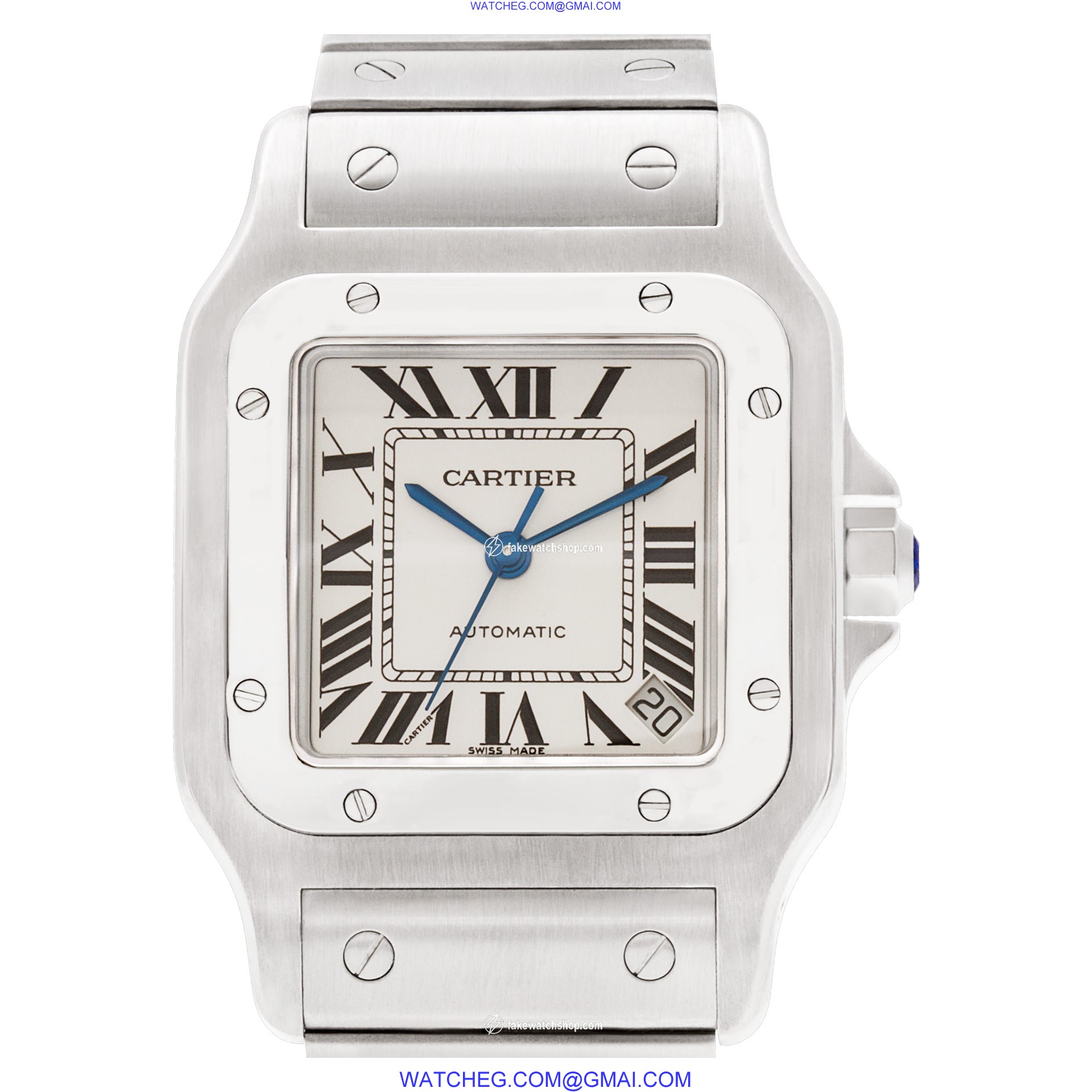Cartier W20098D6 Santos 100 Automatic Unisex Stainless Steel