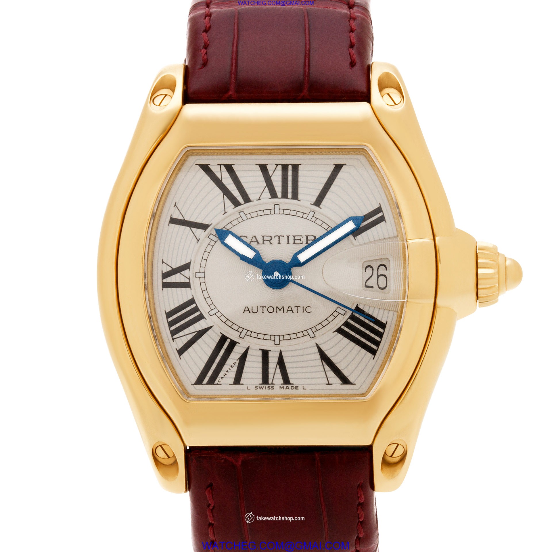 Cartier W62005V2 Roadster Automatic Unisex 18k yellow gold