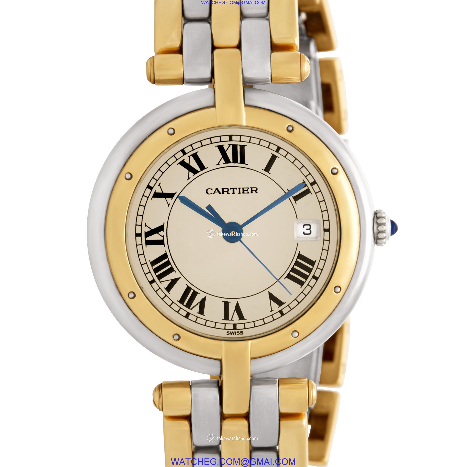 Cartier 839643226 VLC Quartz Male 18k gold & Stainless Steel