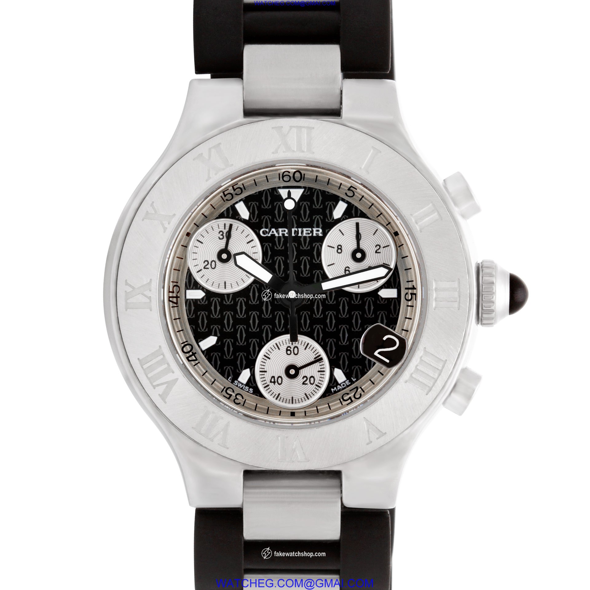 Cartier 2996 Chronoscaph Quartz Female Stainless Steel
