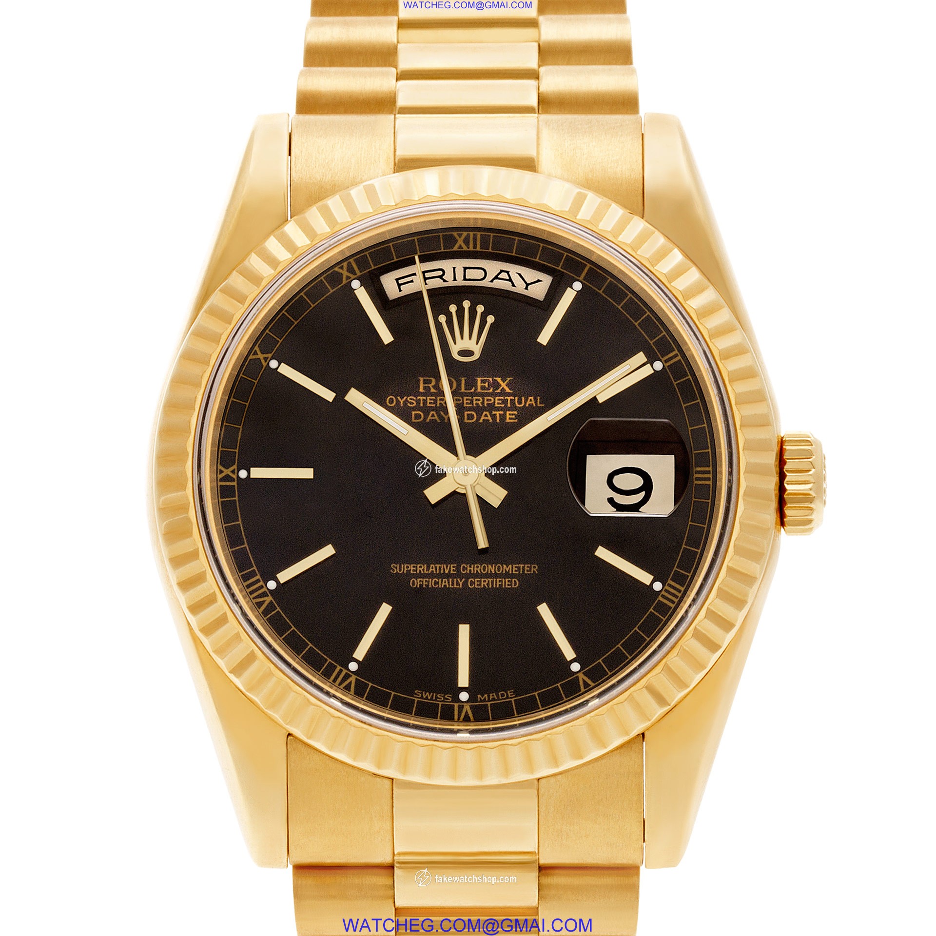 Rolex 118238 Day-Date Automatic Male 18k yellow gold