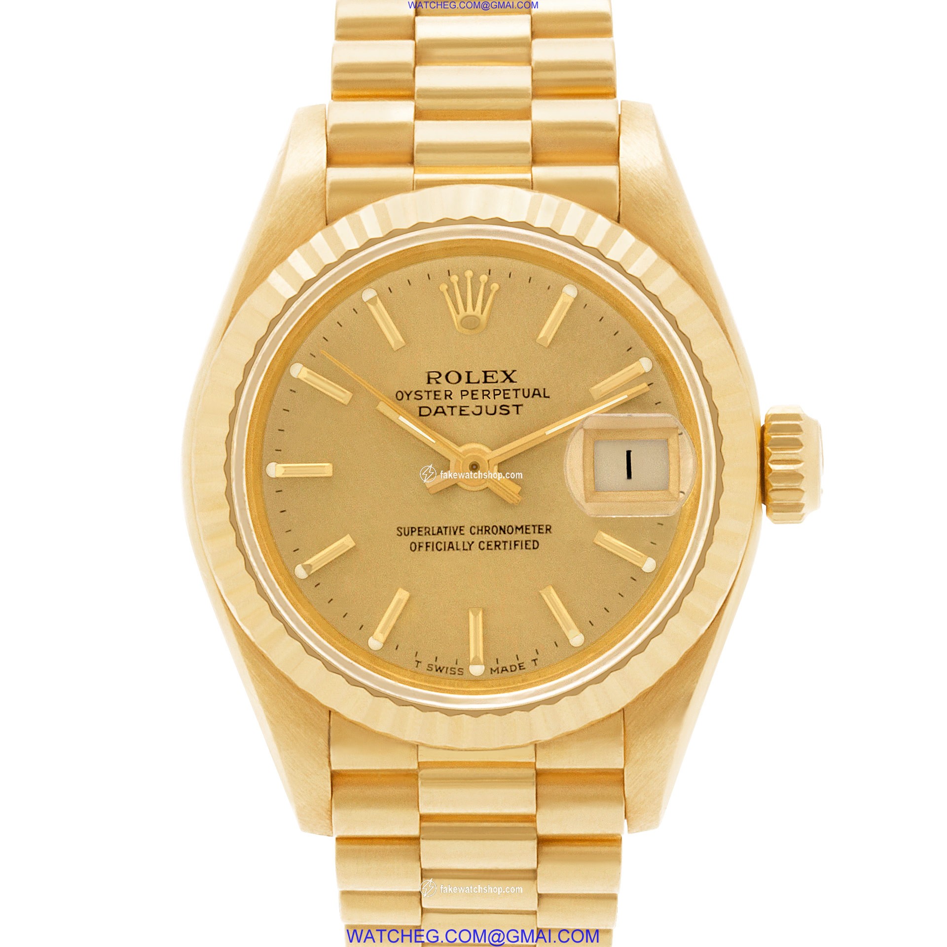 Rolex 69178 Datejust Automatic Female 18k yellow gold