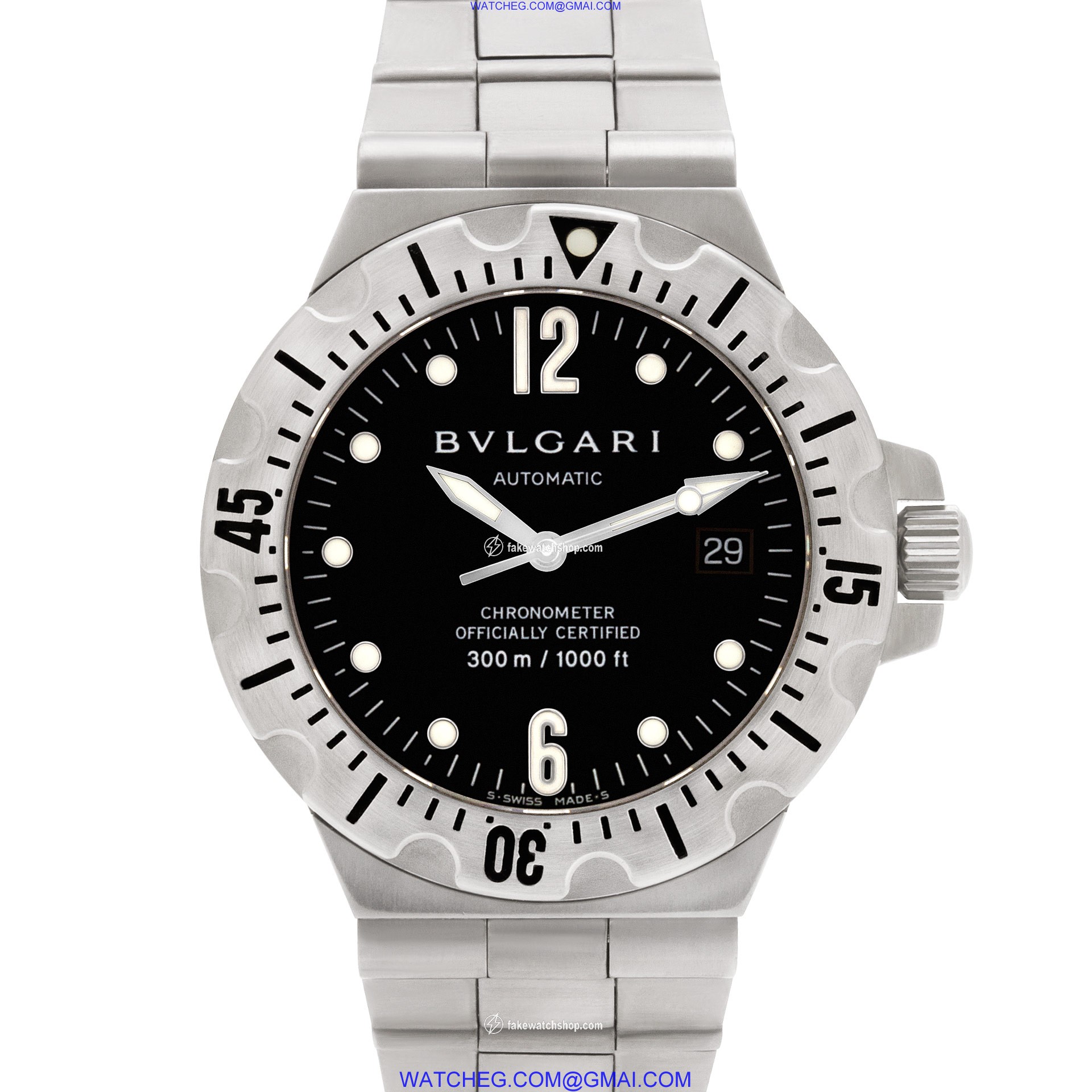 Bvlgari SD 40 S Diagono Automatic Male Stainless Steel