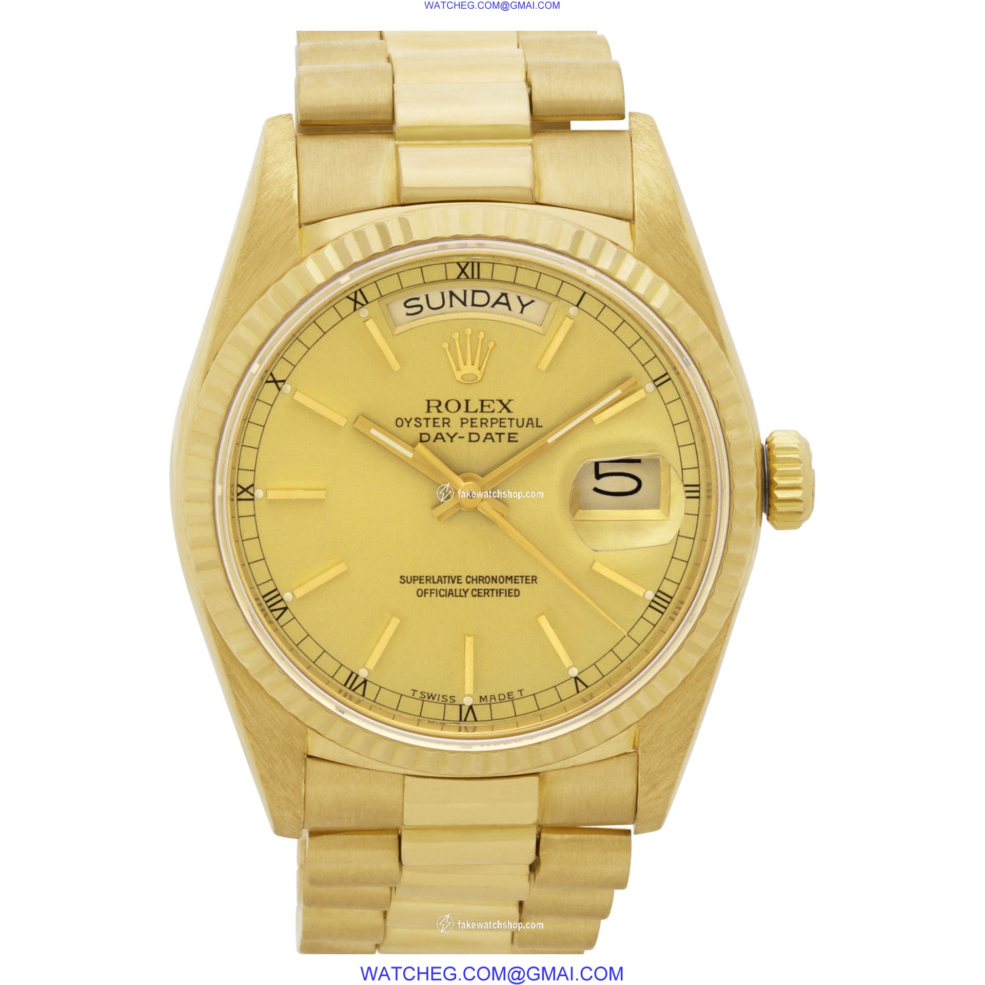 Rolex 18038 Day-Date Automatic Male 18k yellow gold